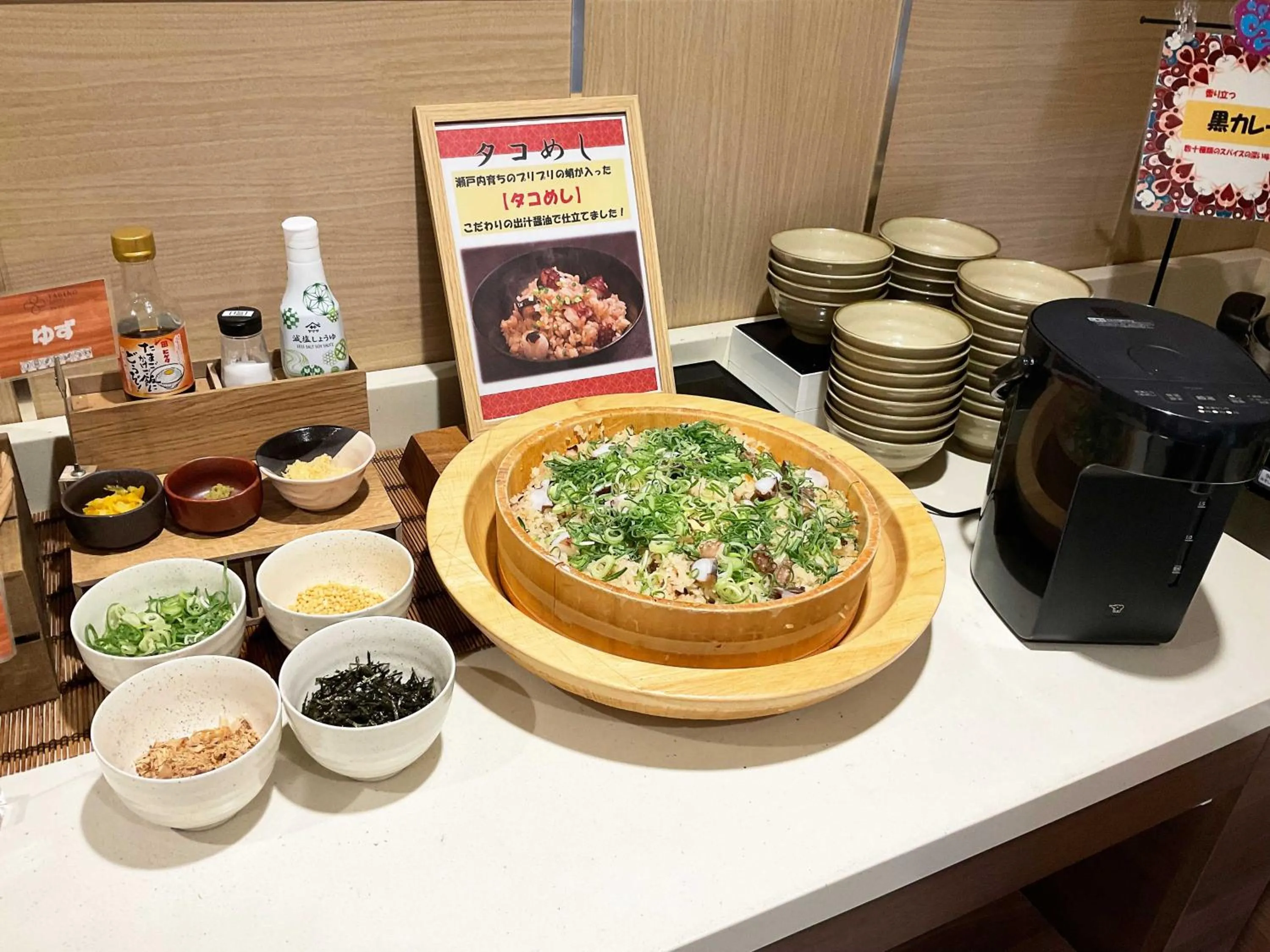 Restaurant/places to eat in Tabino Hotel Kurashiki Mizushima