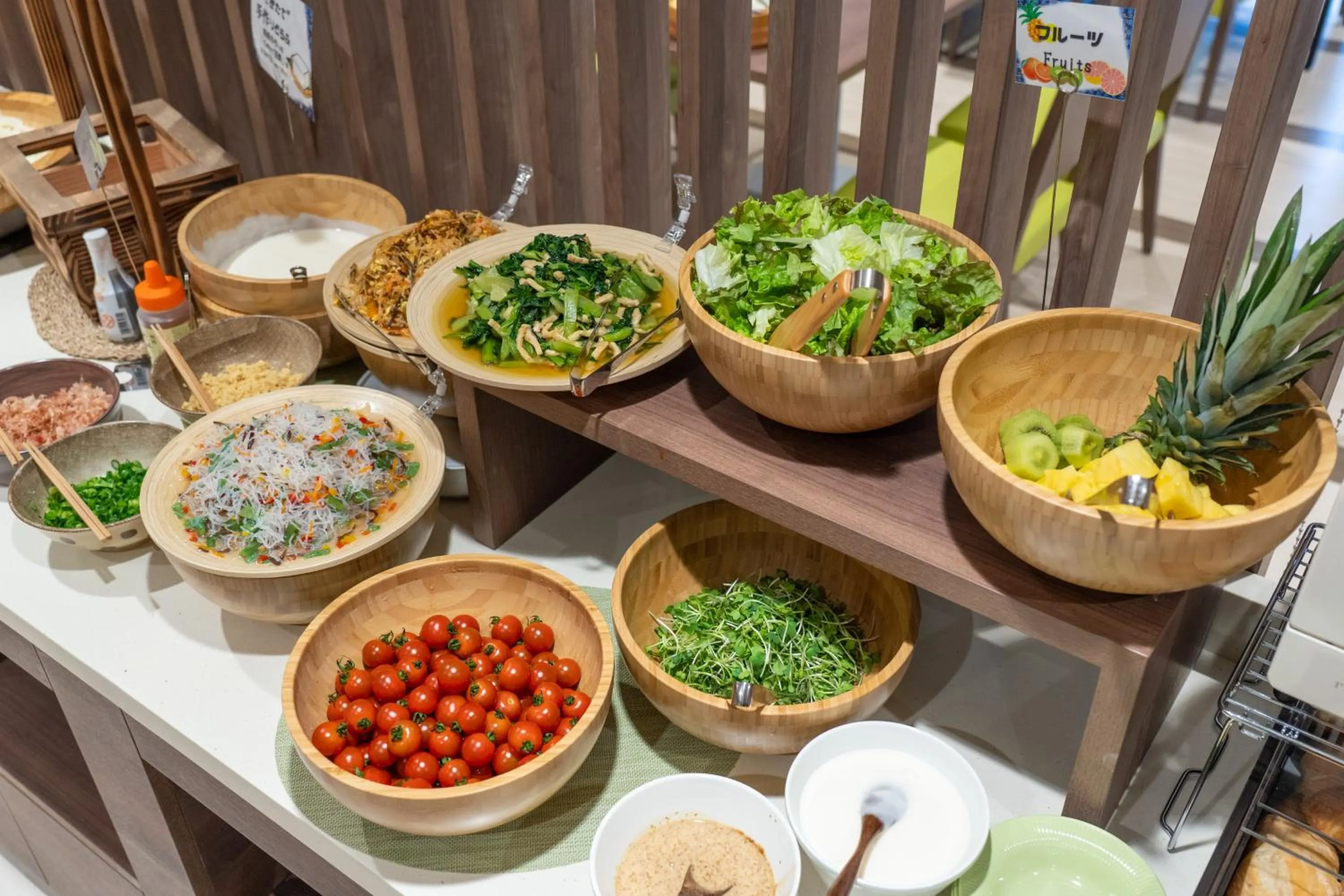 Buffet breakfast in Tabino Hotel Kurashiki Mizushima