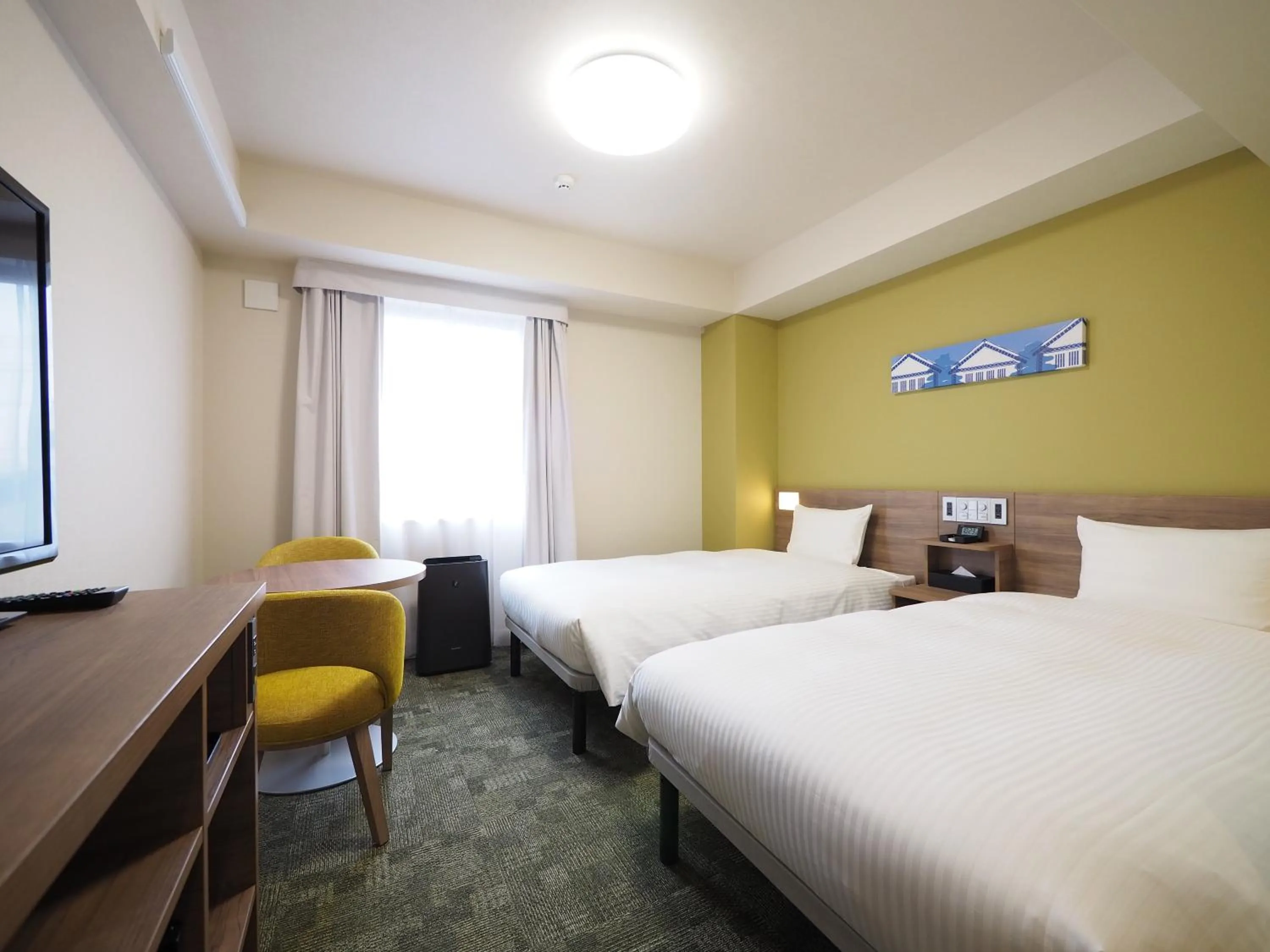 Photo of the whole room, Bed in Tabino Hotel Kurashiki Mizushima