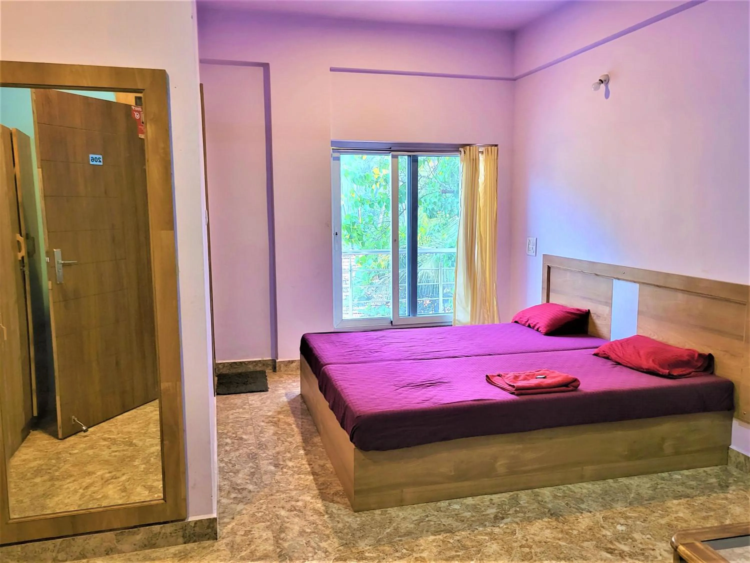 Bed in AYM Yoga Resort Arambol GOA
