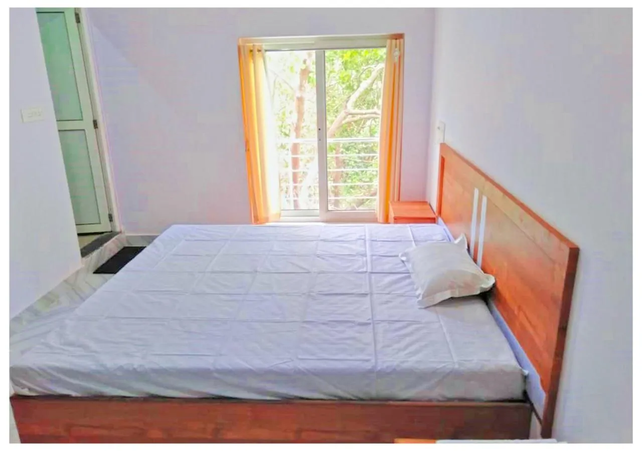 View (from property/room), Bed in AYM Yoga Resort Arambol GOA