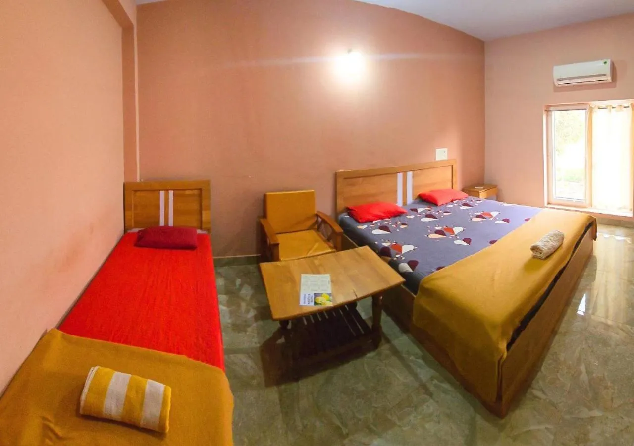 Bed in AYM Yoga Resort Arambol GOA