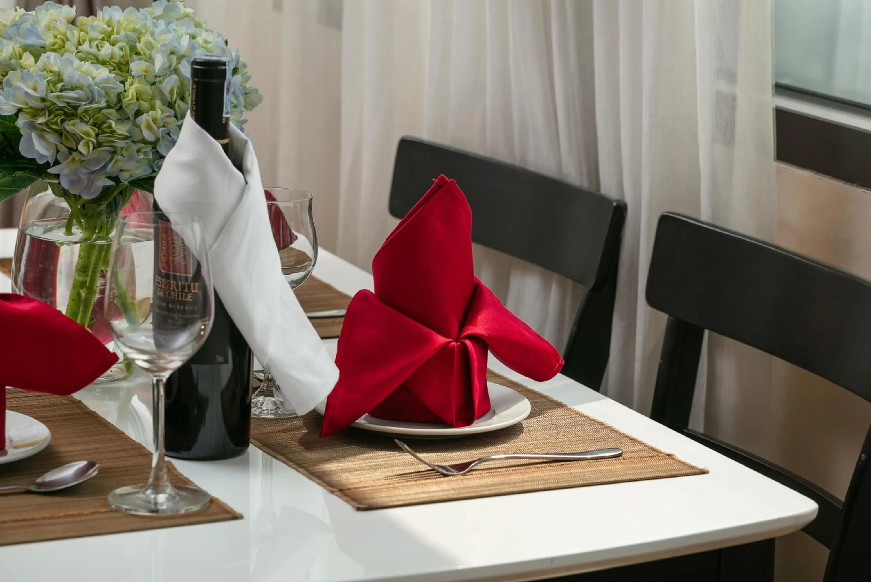 Dining area in HB Serviced Apartment - 121B Quan Hoa