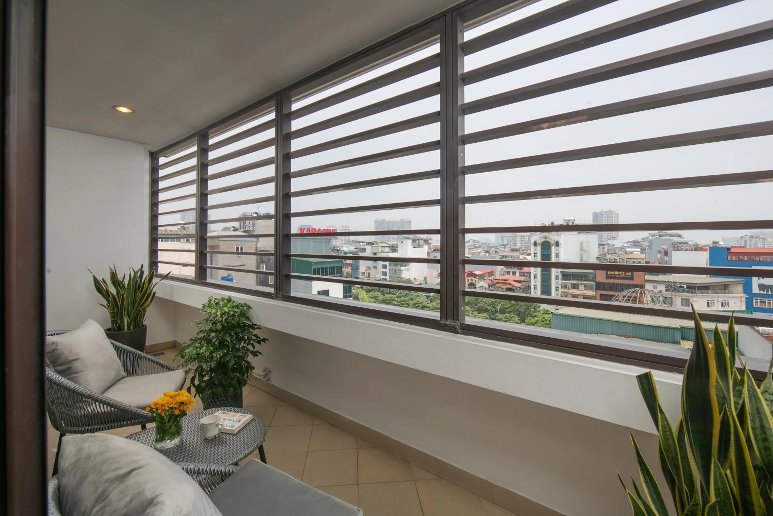 Balcony/Terrace in HB Serviced Apartment - 121B Quan Hoa