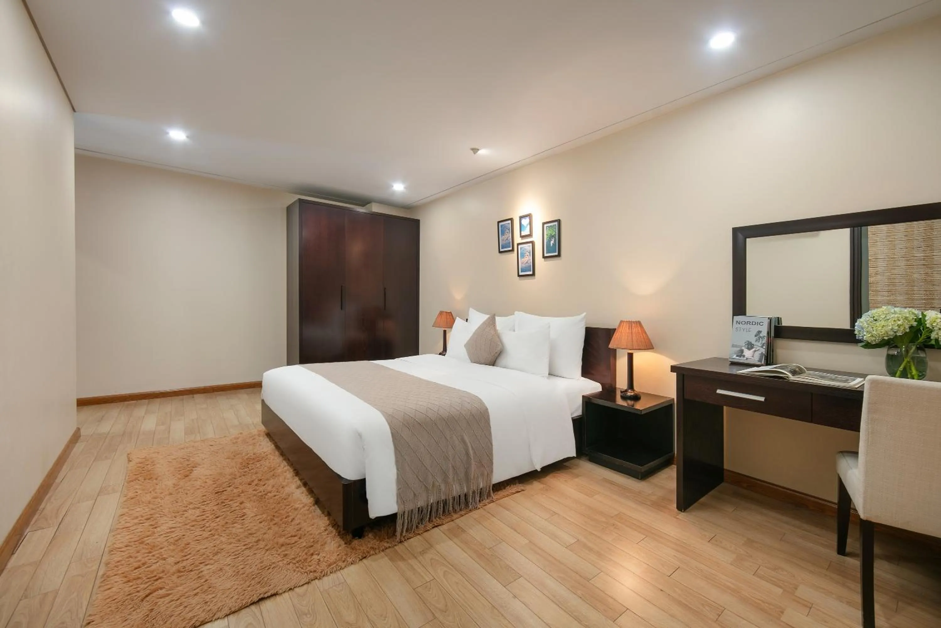 Bedroom, Bed in HB Serviced Apartment - 121B Quan Hoa