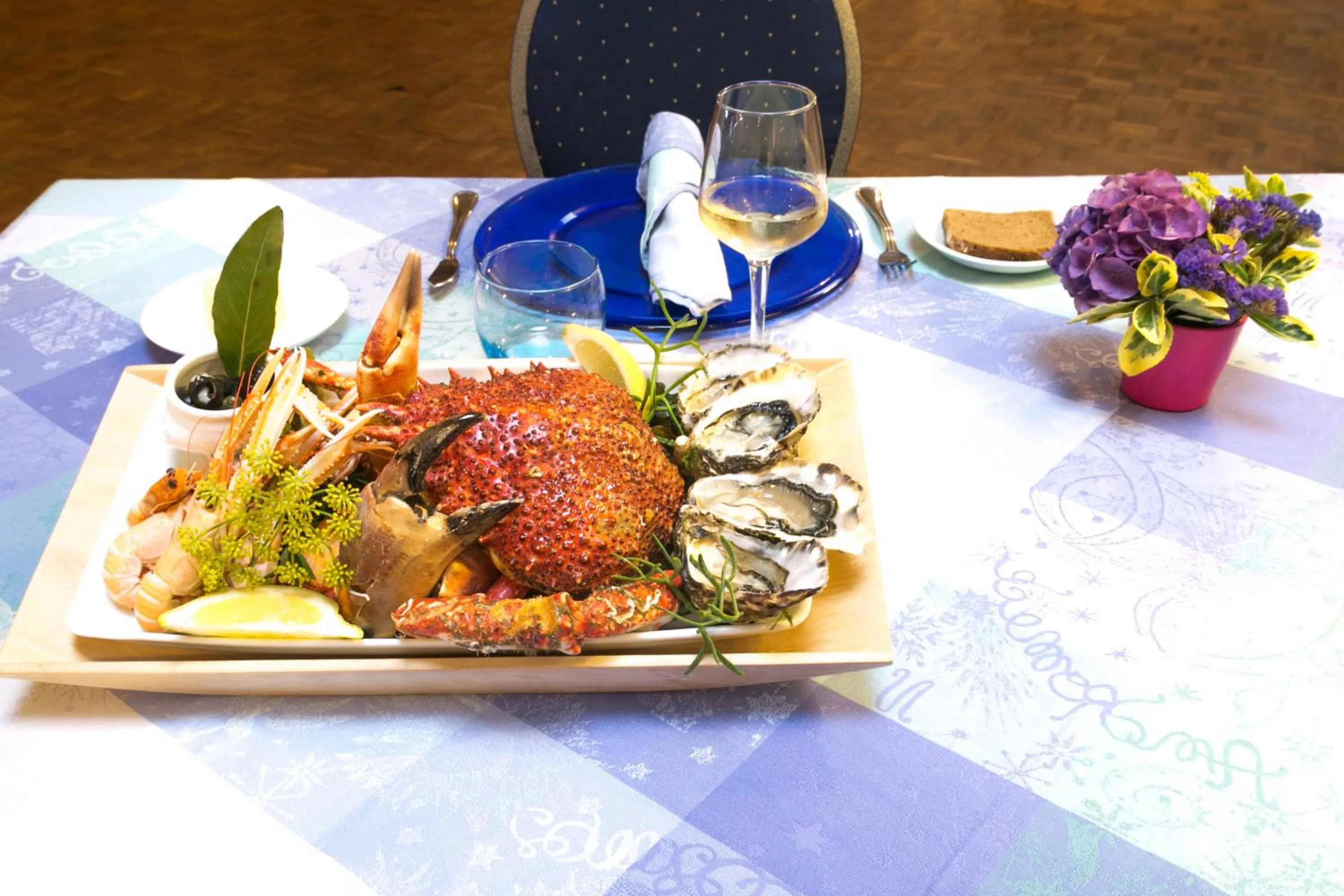 Food close-up in Hotel Restaurant De La Plage