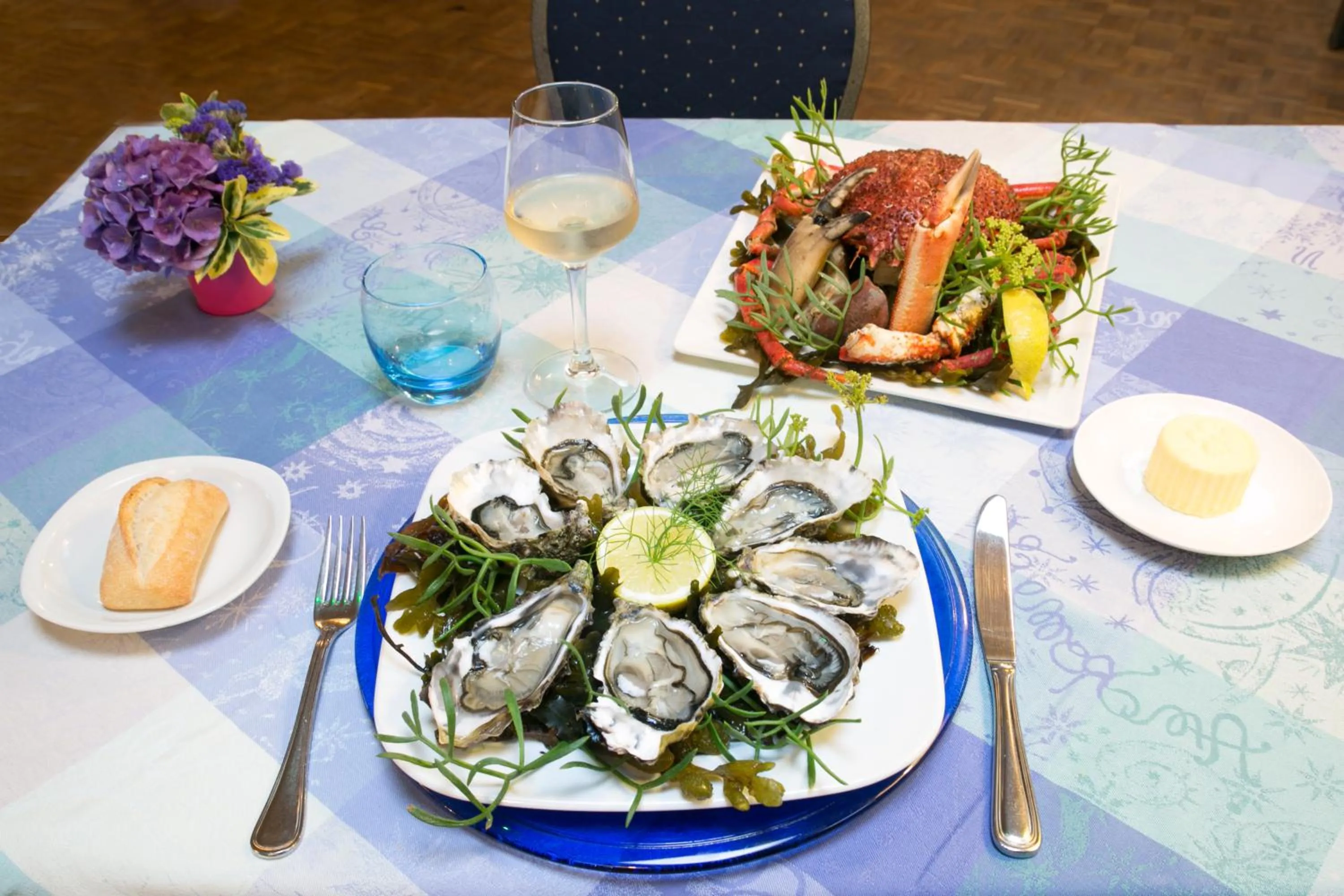 Food close-up in Hotel Restaurant De La Plage