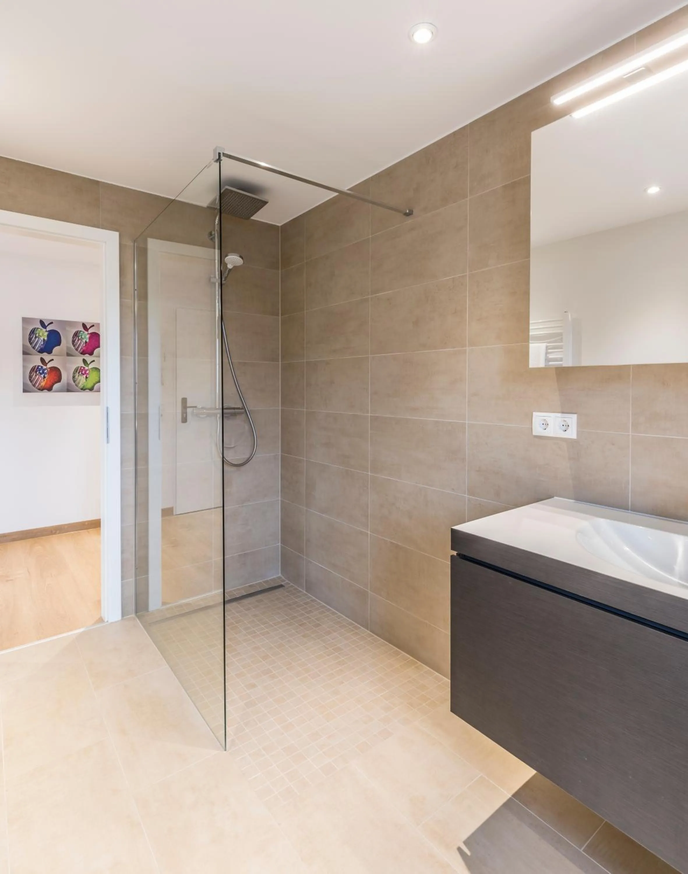 Bathroom in RH-Appartements 15 Minuten von Basel im Dorf Rührberg