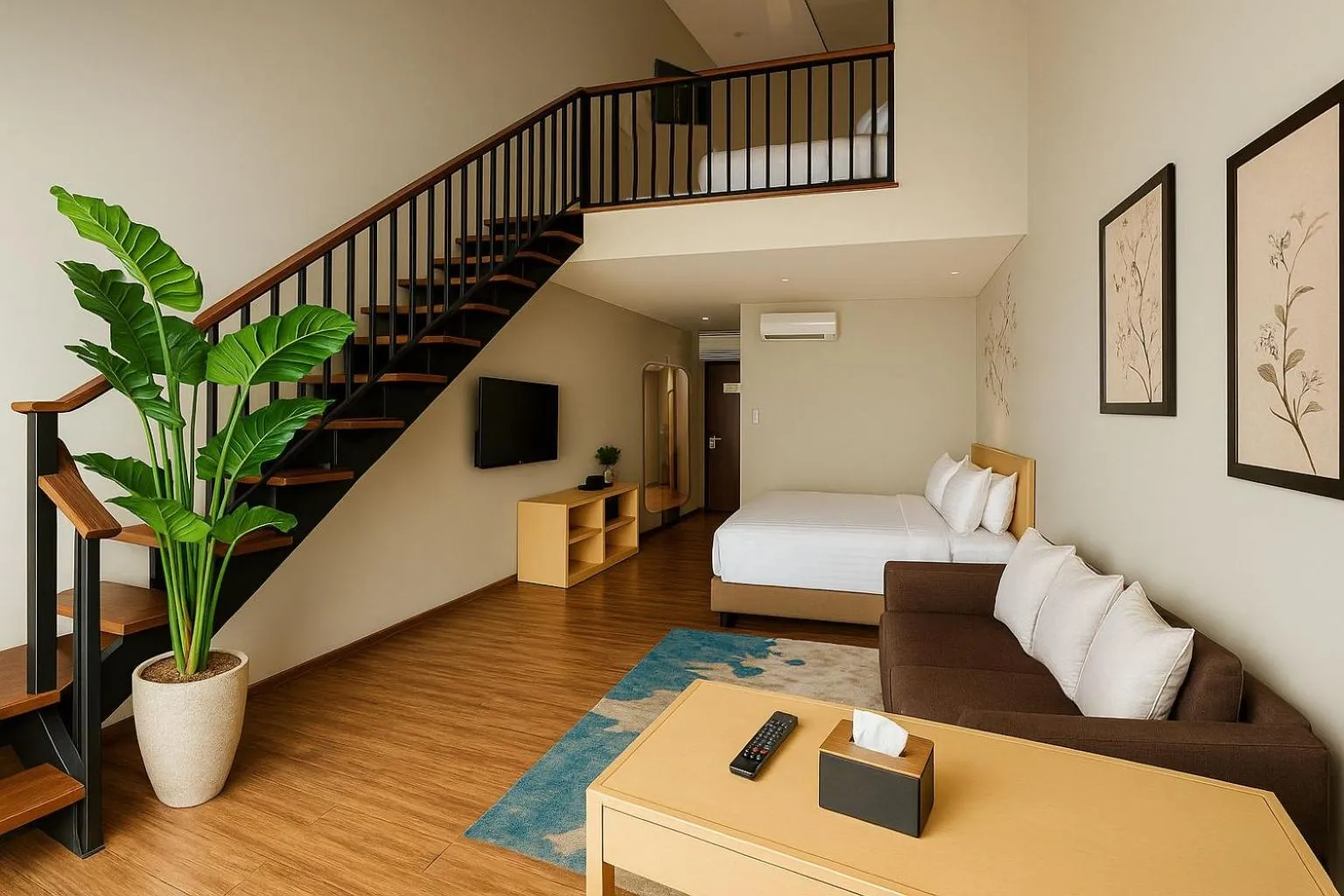 Bed in The Bellezza Suites by Nemuru