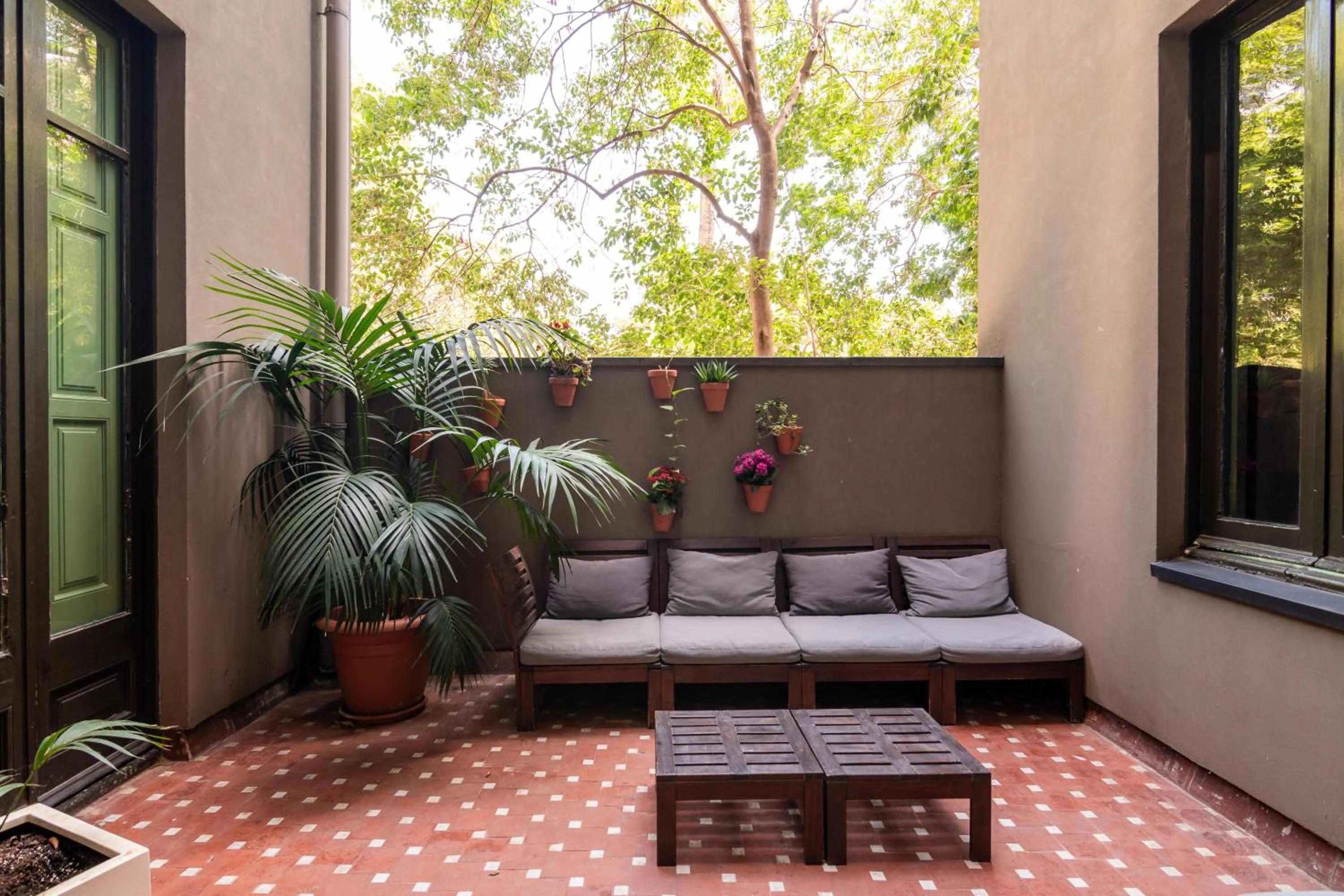 Patio in The Central House Barcelona Gracia