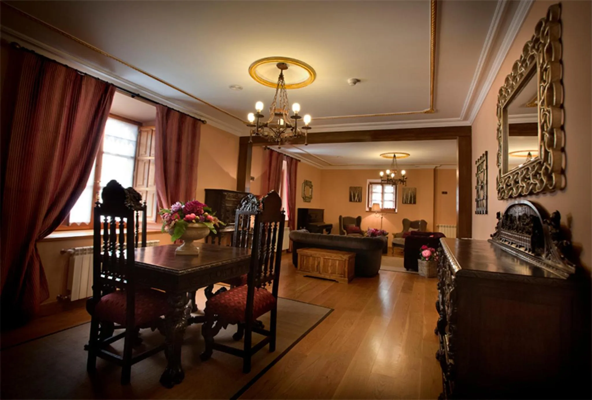Communal lounge/ TV room in Villa Ferrera Posada Rural