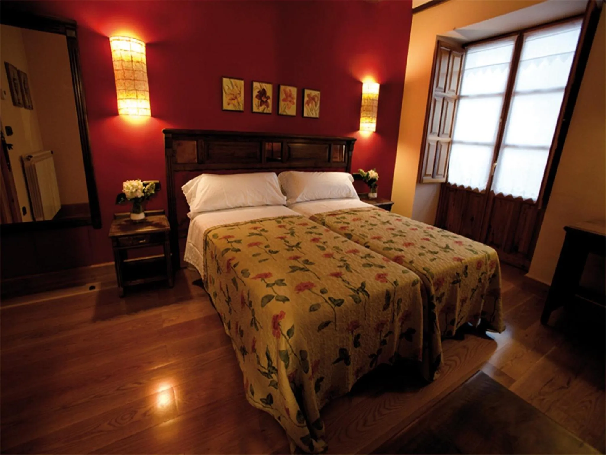 Bed in Villa Ferrera Posada Rural