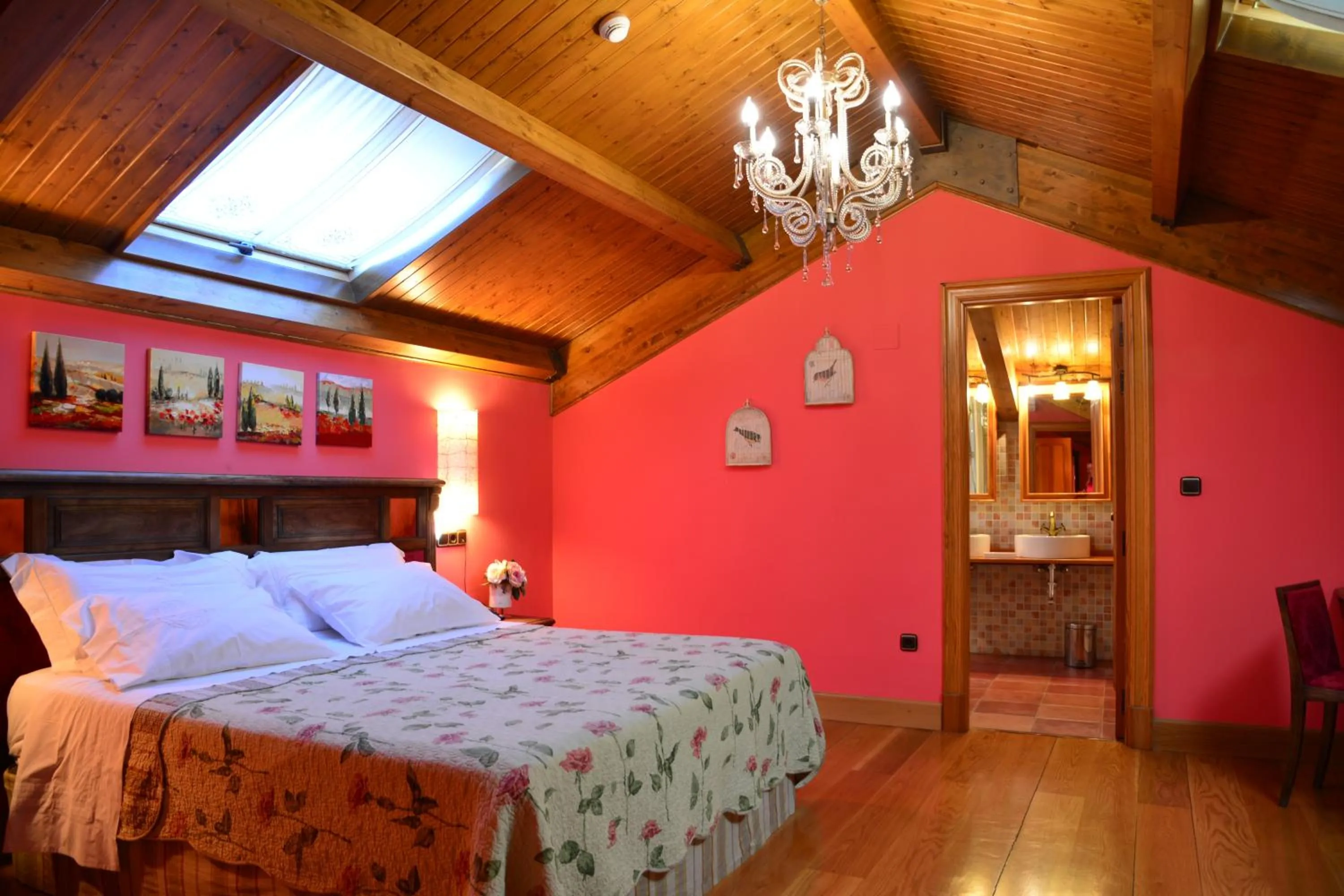 Bed in Villa Ferrera Posada Rural