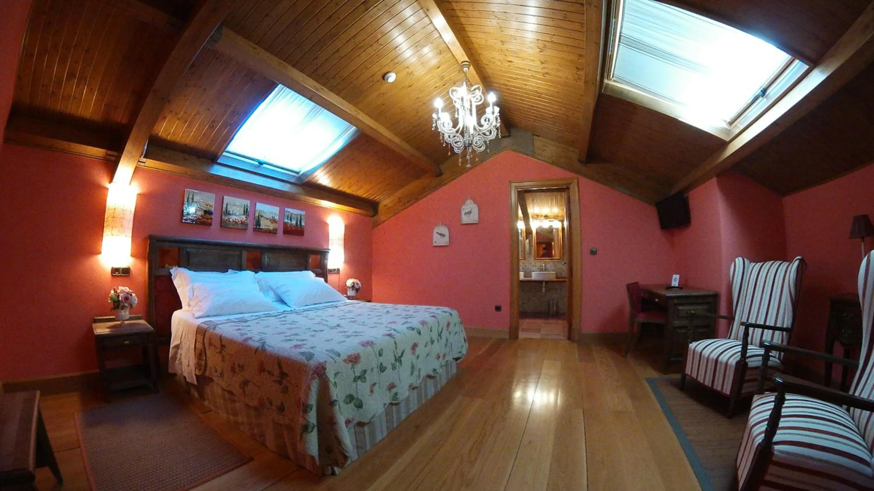 Bed in Villa Ferrera Posada Rural