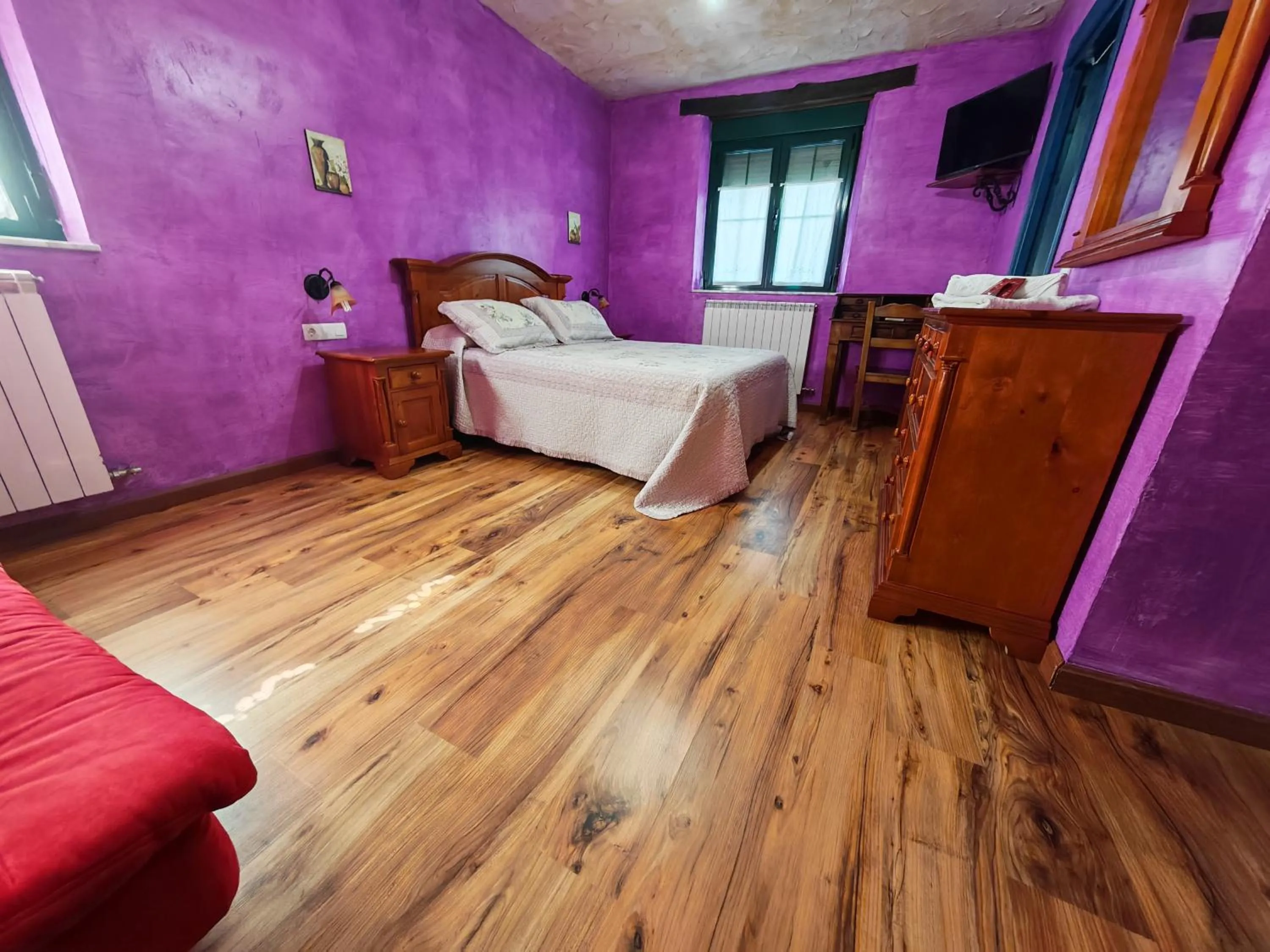 Bed in Hostería Casa Flor