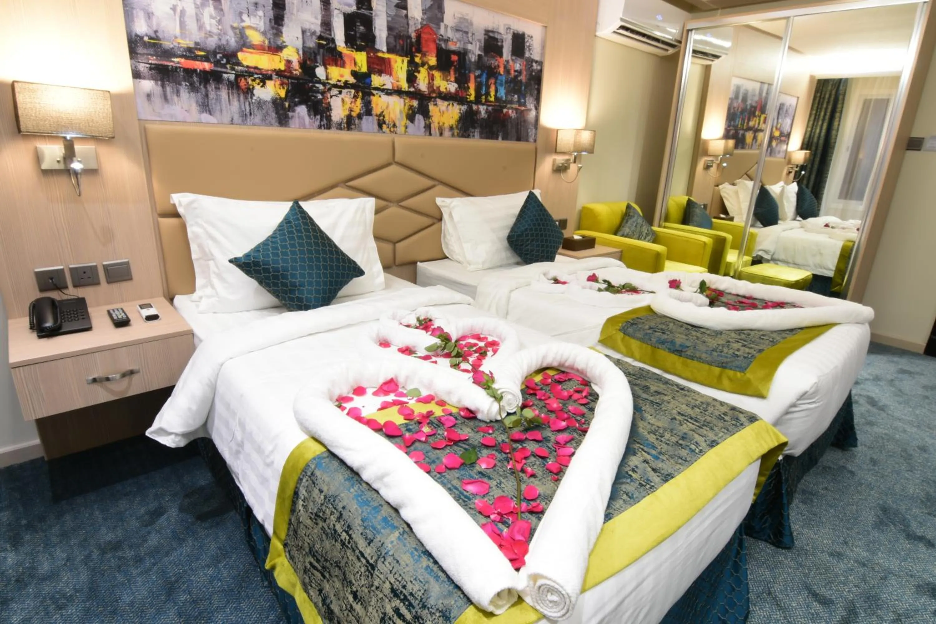 Bed in Touq Al Balad Hotel