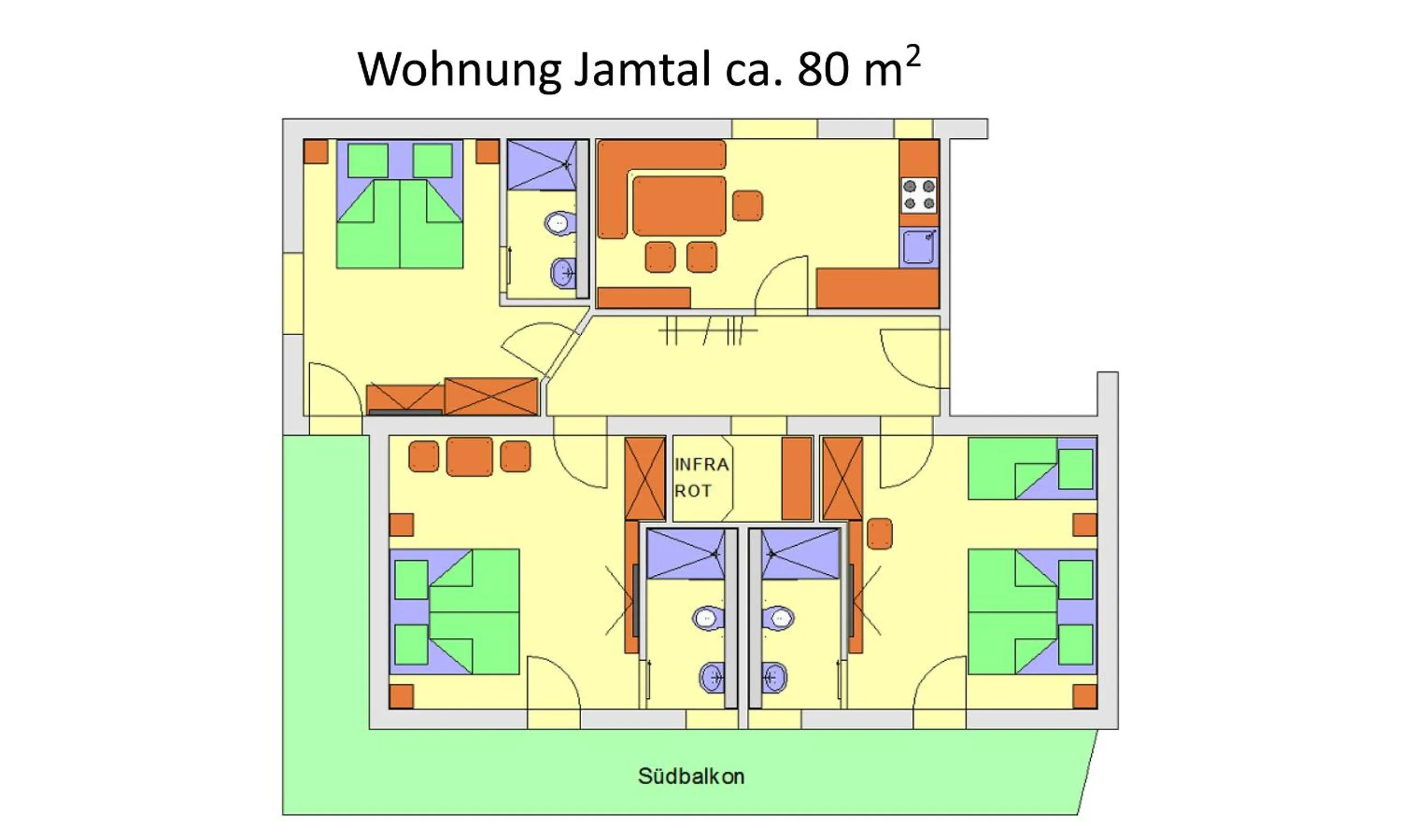 Floor plan in Apart Christine - Silvrettacard-Sommer inklusive