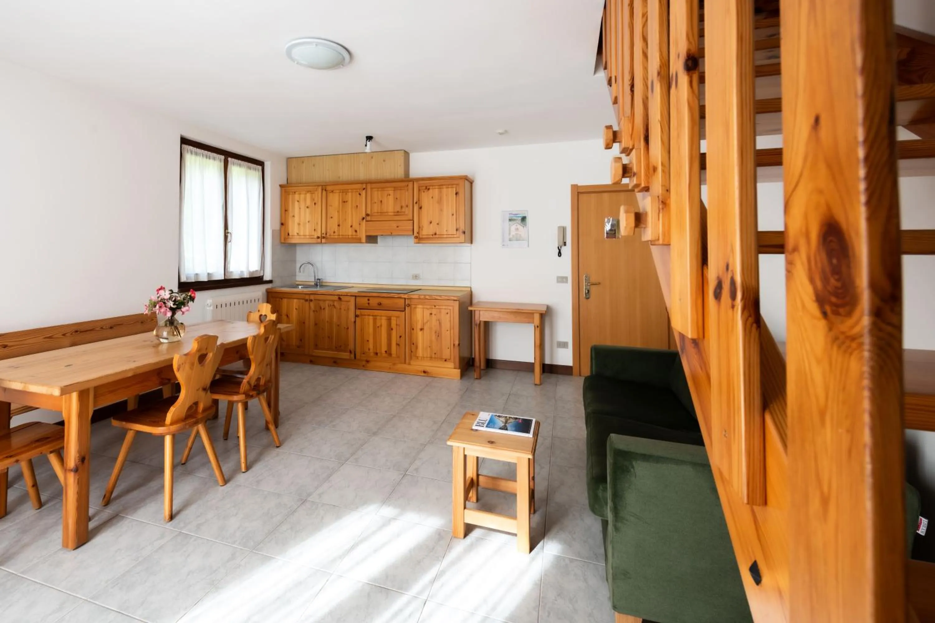 Kitchen or kitchenette in Appartamenti Lembondel - Ledro