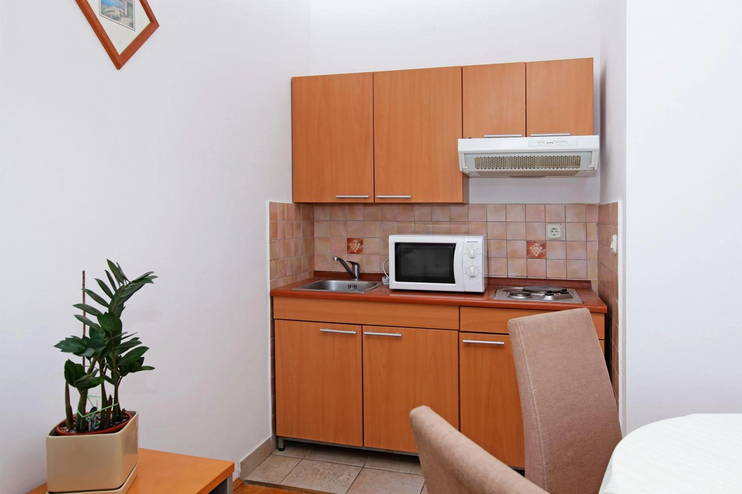Kitchen or kitchenette in Apartments Vala