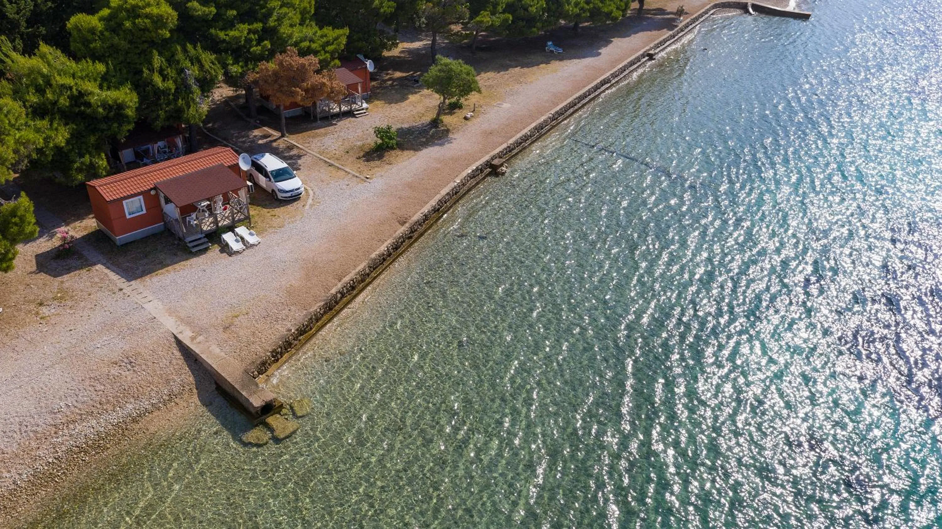 Bird's eye view in Mobile Homes Camp Perna - Adriatic Kampovi