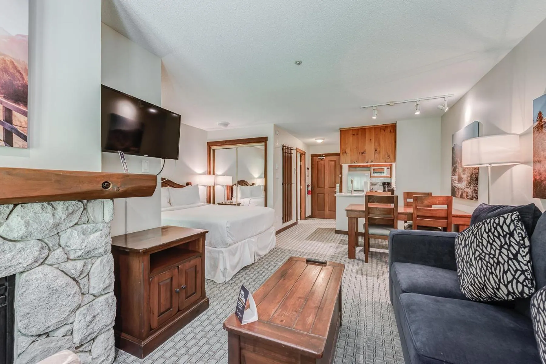 Studio with Full Kitchen in Blackcomb Springs Suites by CLIQUE