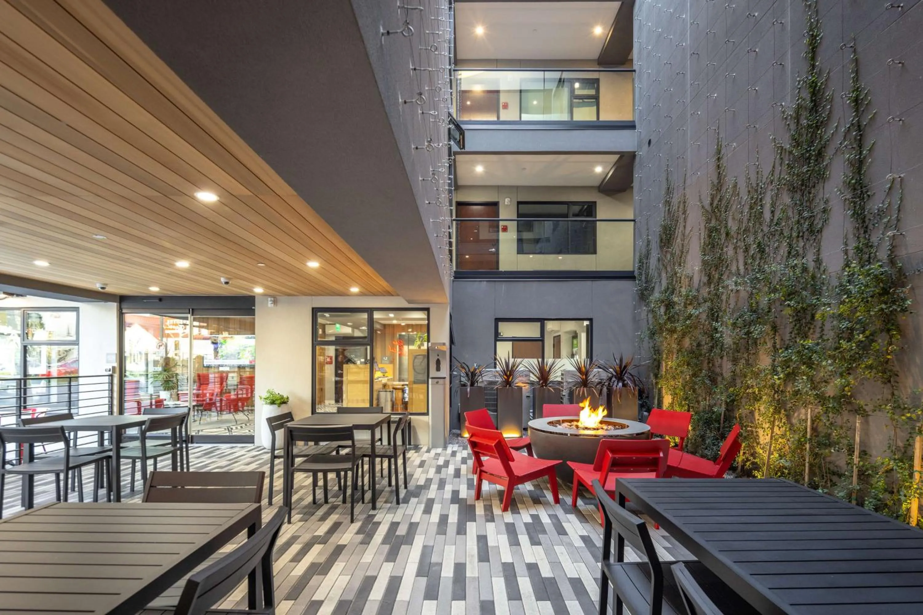 Patio in Infinity Hotel San Francisco, Tapestry Collection by Hilton