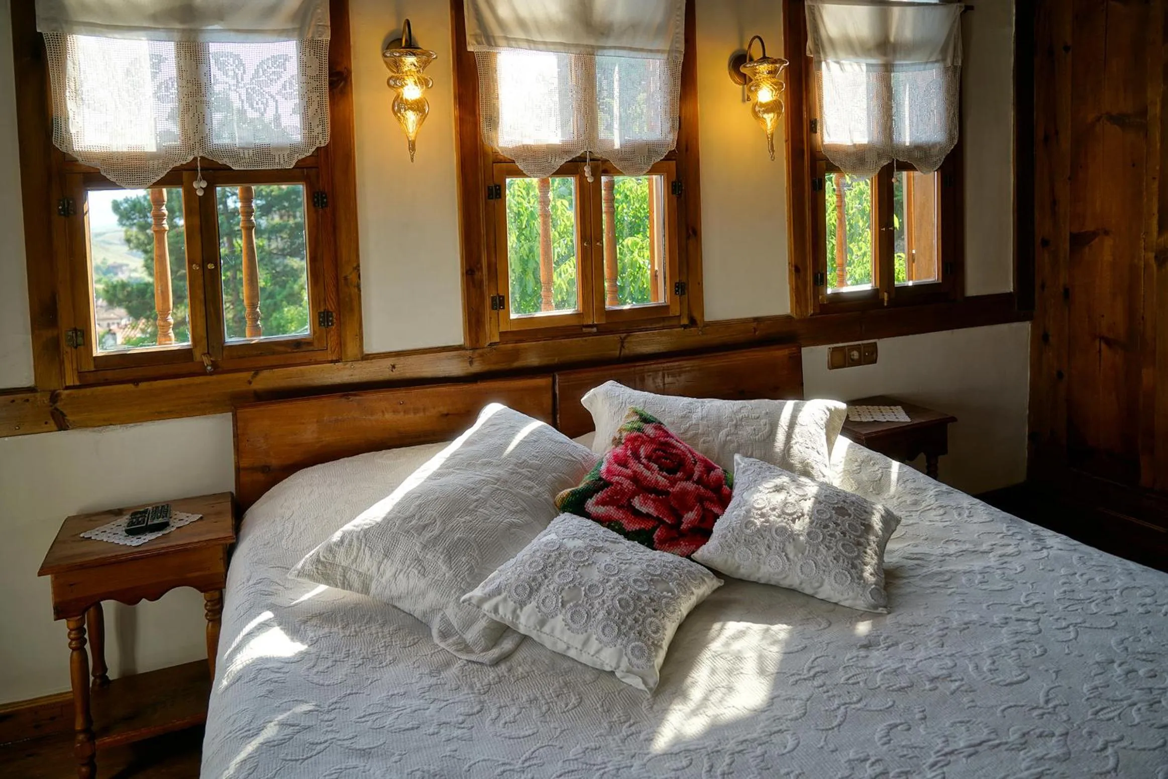 Decorative detail, Bed in Dadibra Konak Hotel