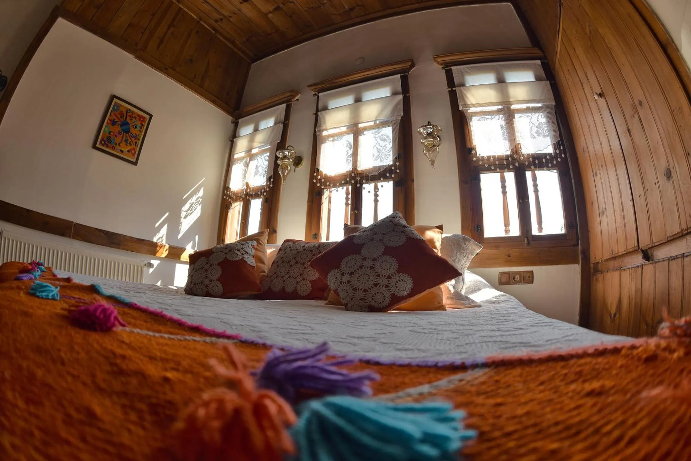 Bed in Dadibra Konak Hotel