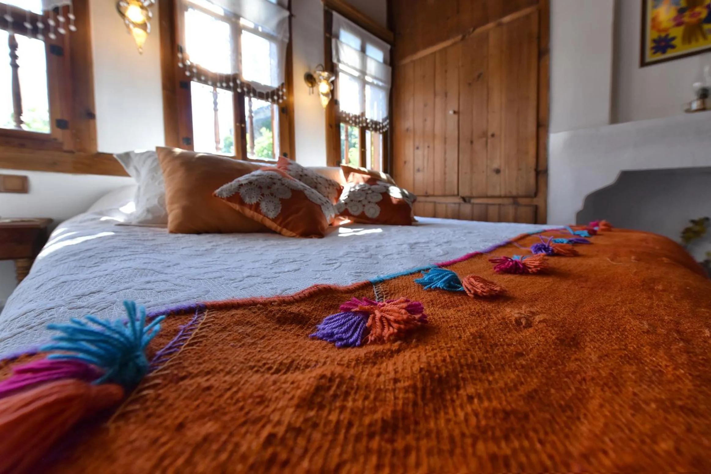 Bed in Dadibra Konak Hotel