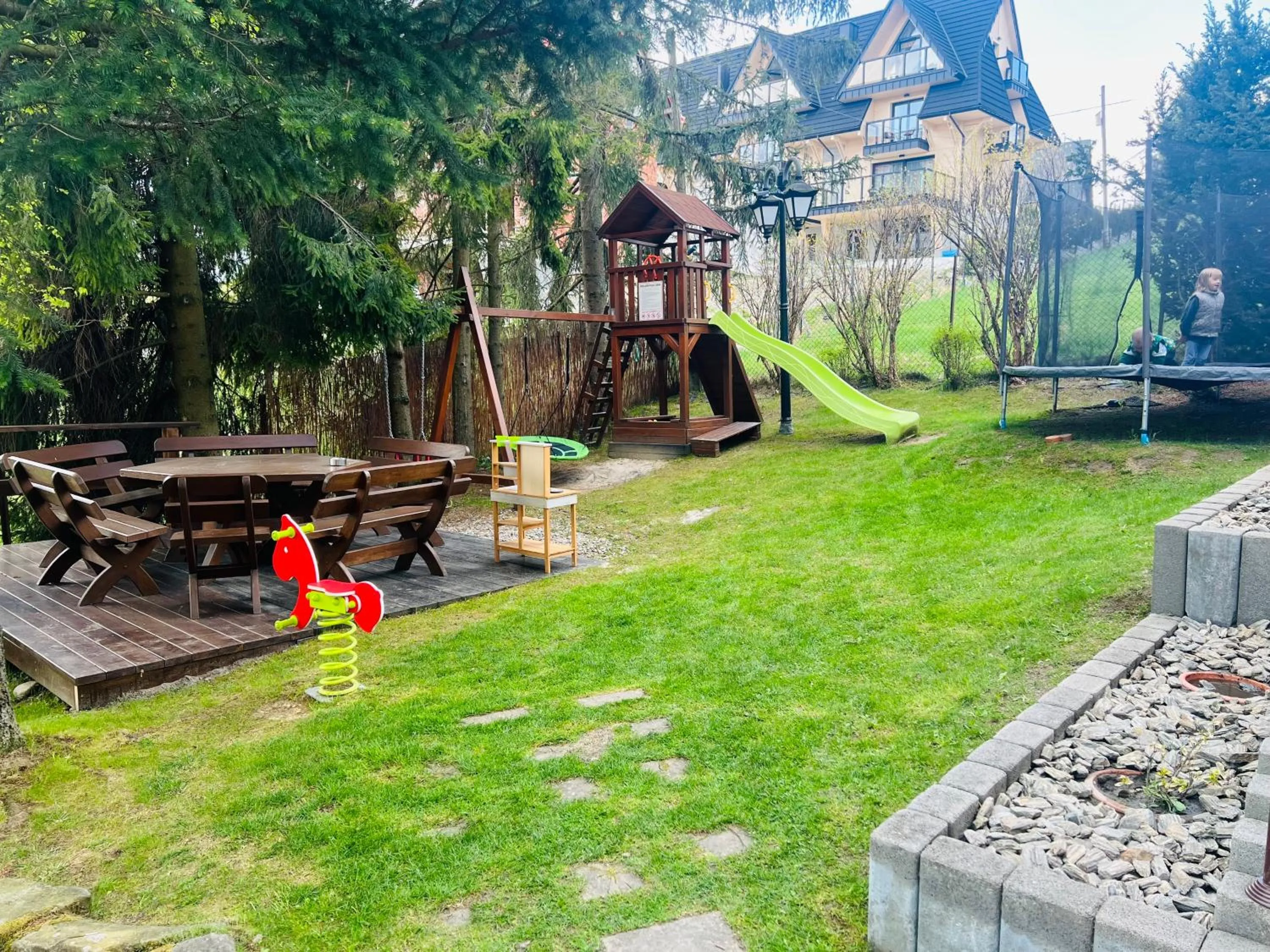 Children play ground in Willa Pachówka - tam, gdzie natura spotyka się z nowoczesnością