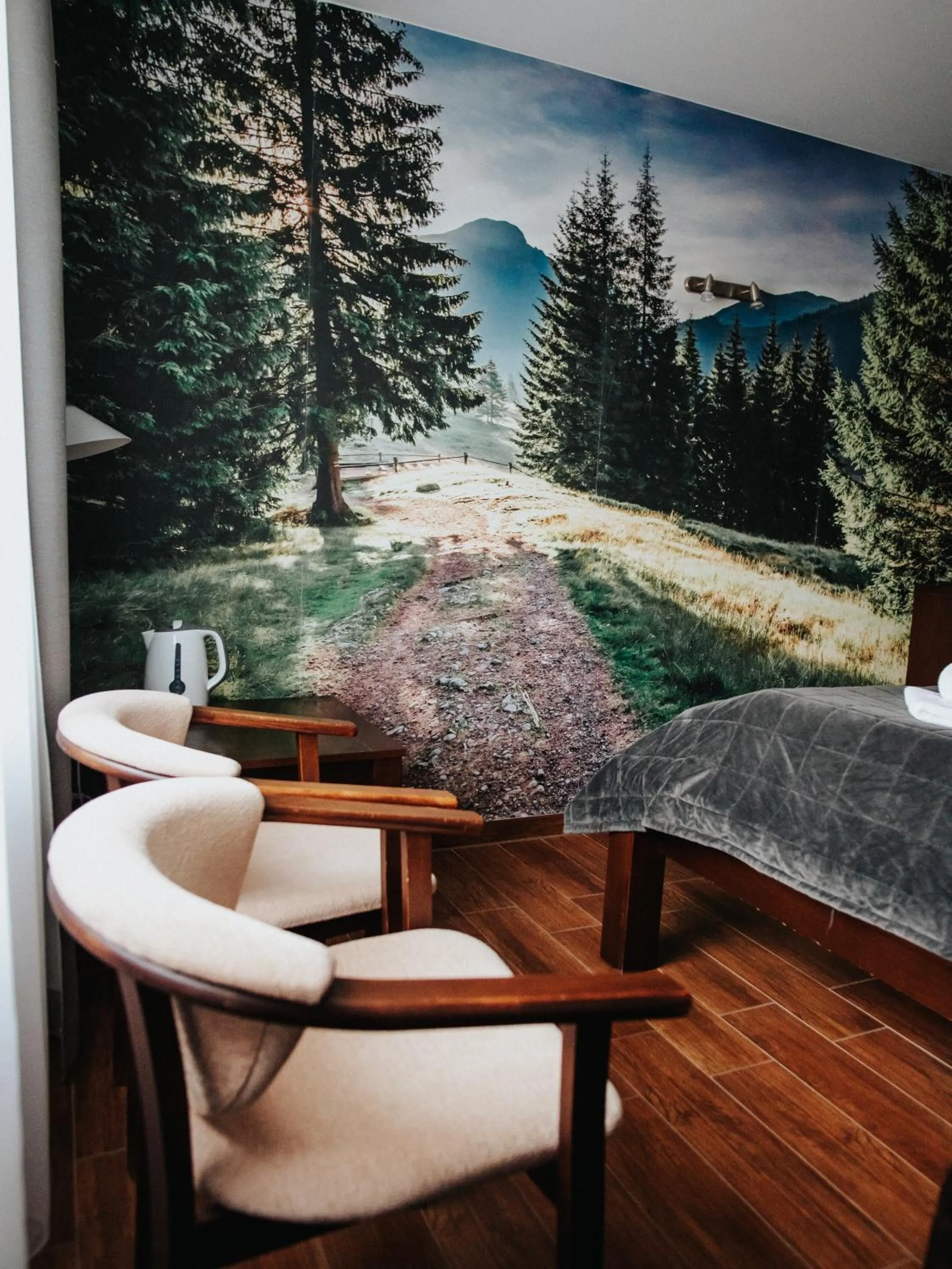 Seating area in Willa Pachówka - tam, gdzie natura spotyka się z nowoczesnością