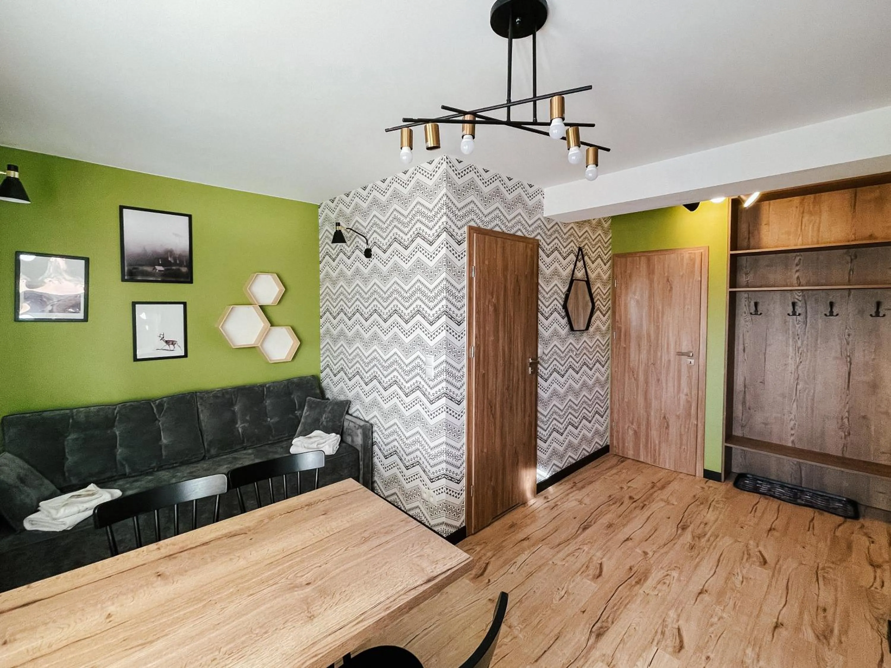 Living room in Willa Pachówka - tam, gdzie natura spotyka się z nowoczesnością