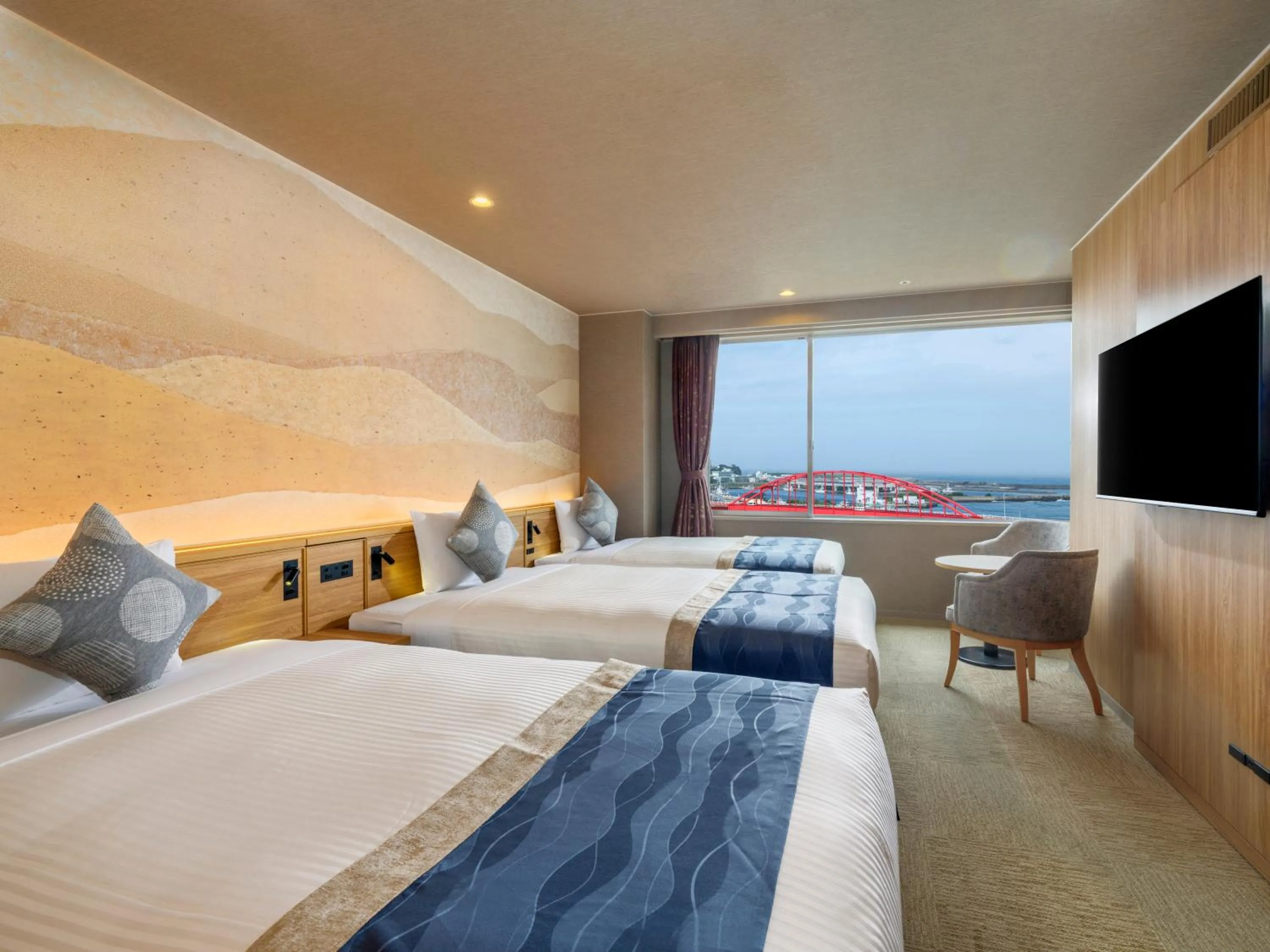 Photo of the whole room, Bed in KAMENOI HOTEL Oarai