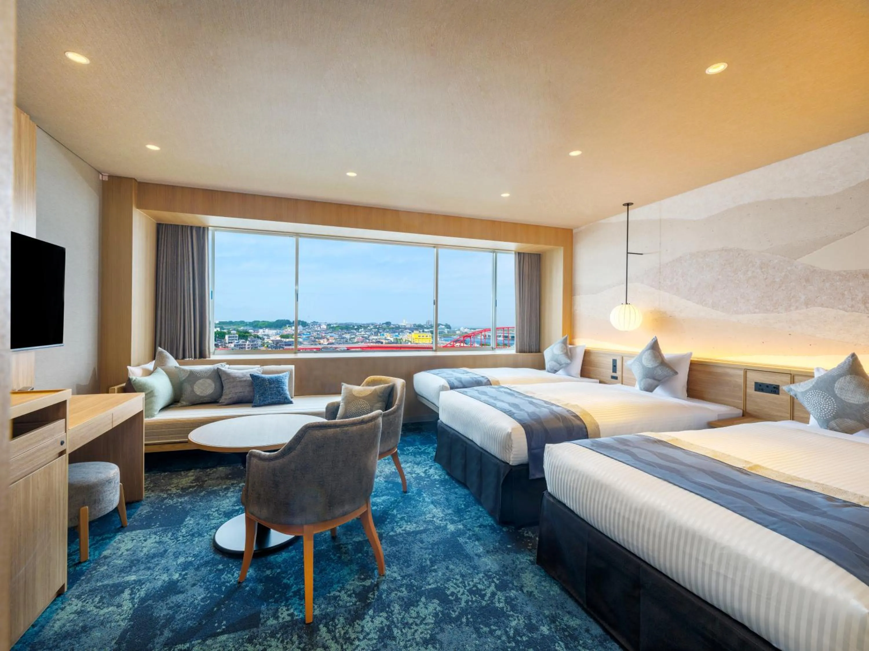 Photo of the whole room, Bed in KAMENOI HOTEL Oarai