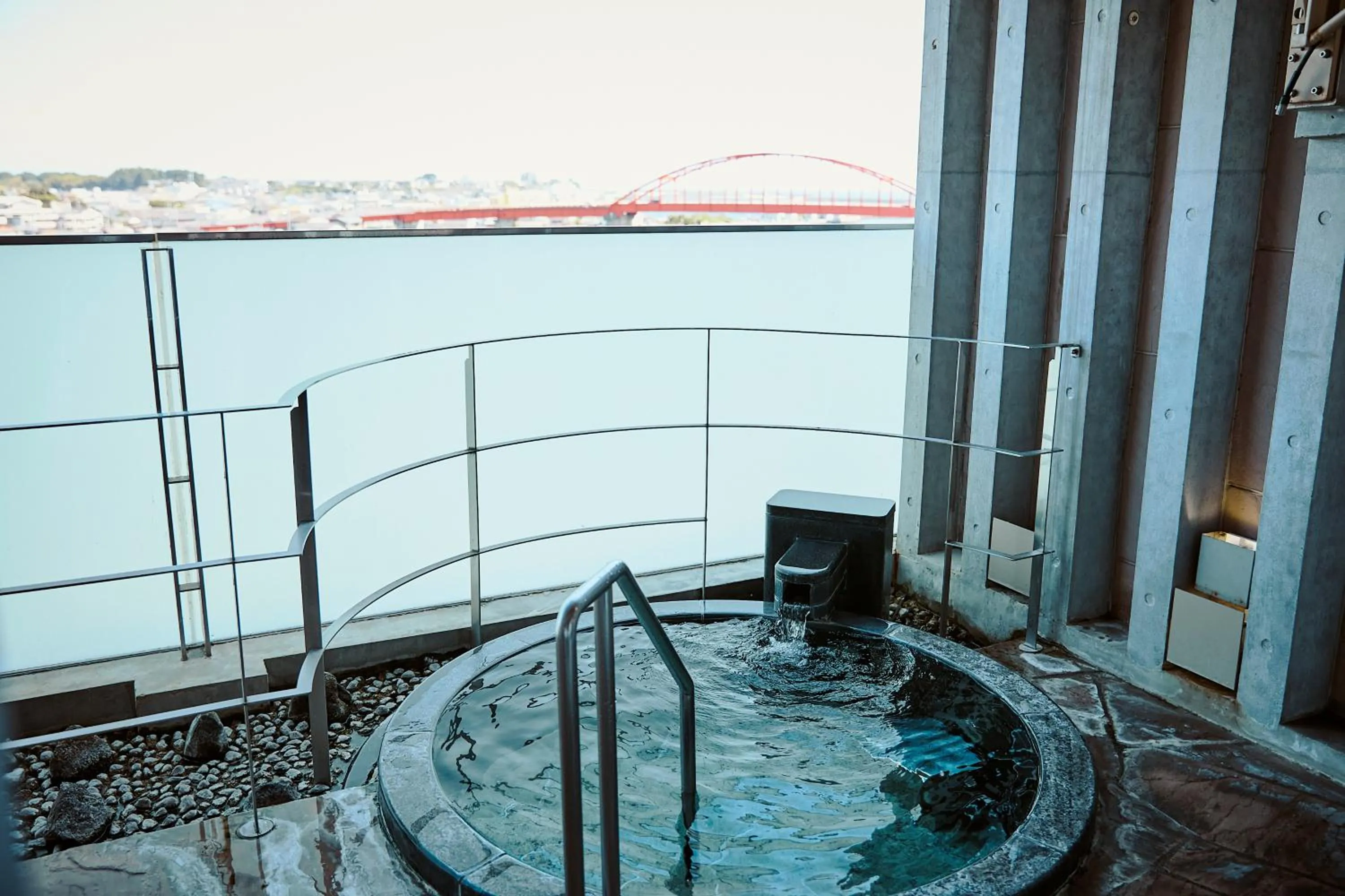 Open Air Bath in KAMENOI HOTEL Oarai