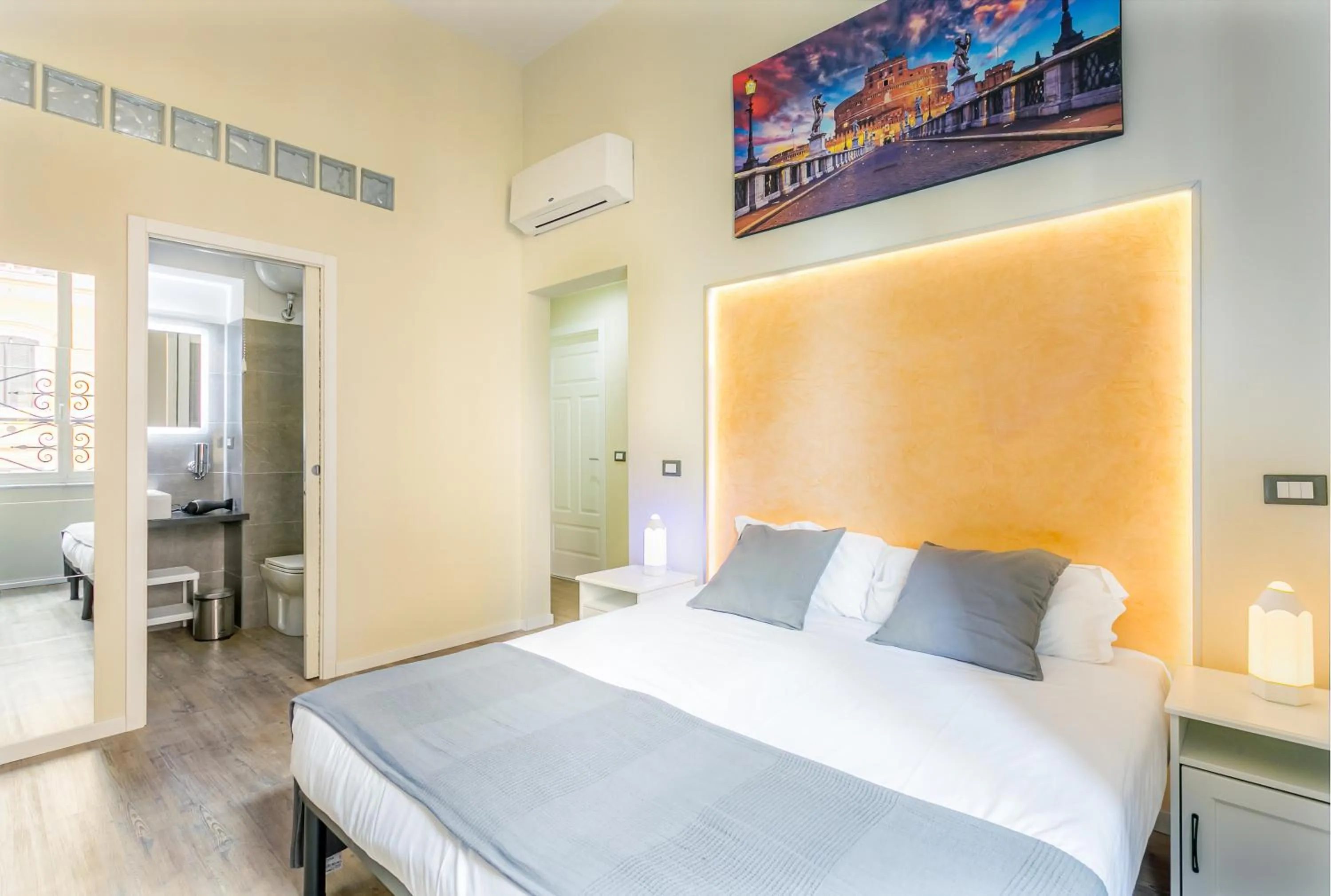 Bed in AmoRoma Suite