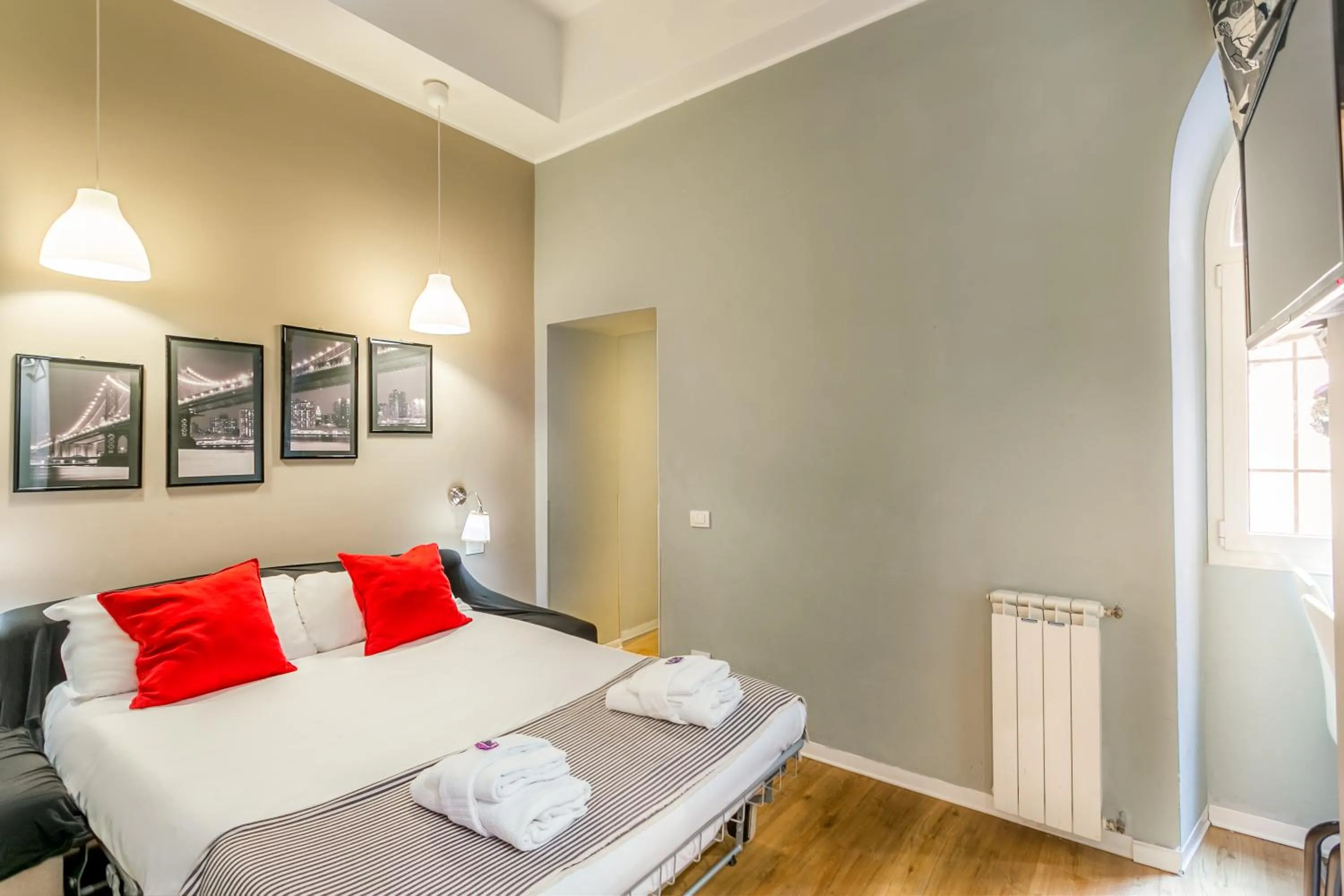 Bed in AmoRoma Suite