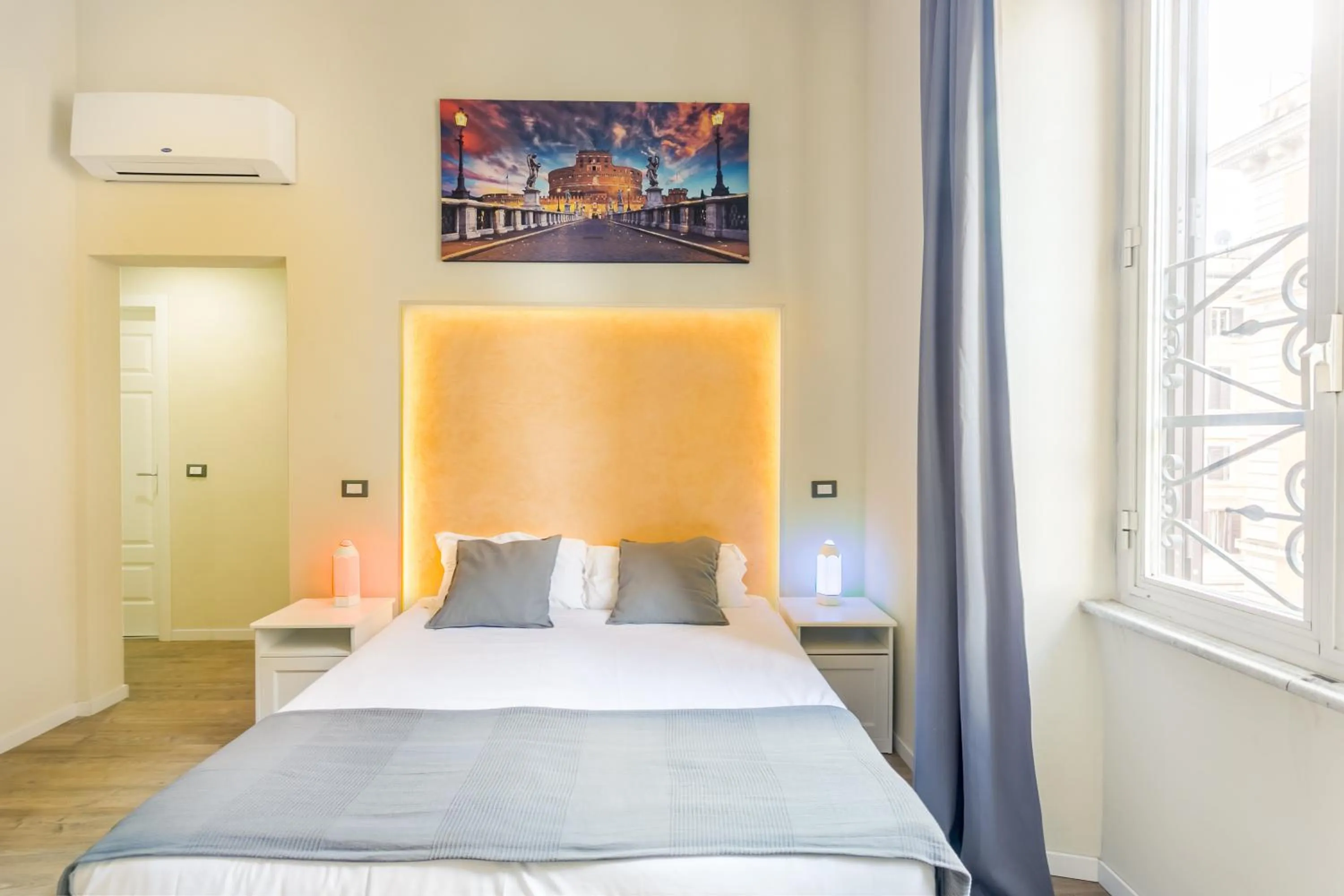 Bed in AmoRoma Suite