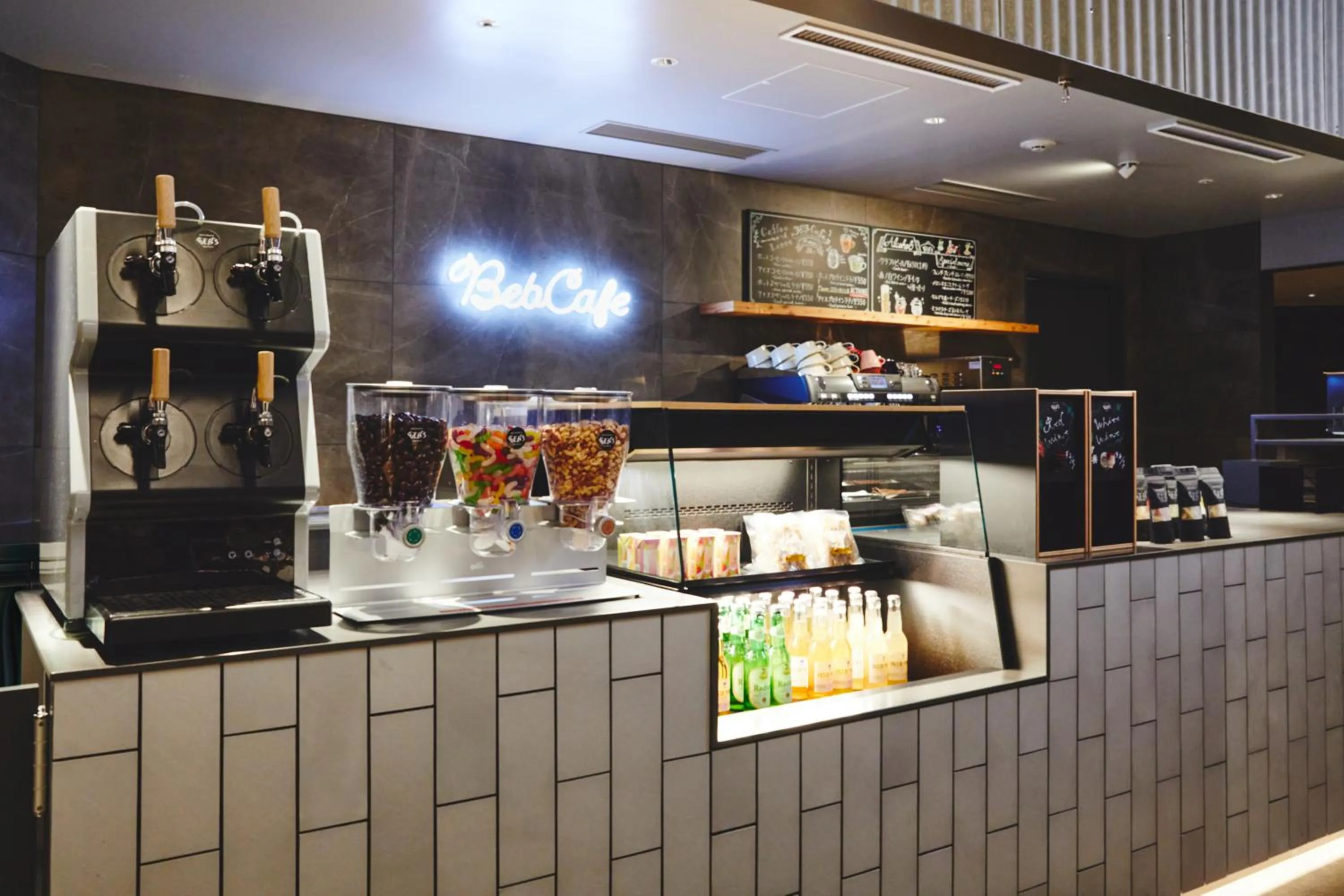 Lounge or bar in BEB5 Tsuchiura by Hoshino Resorts