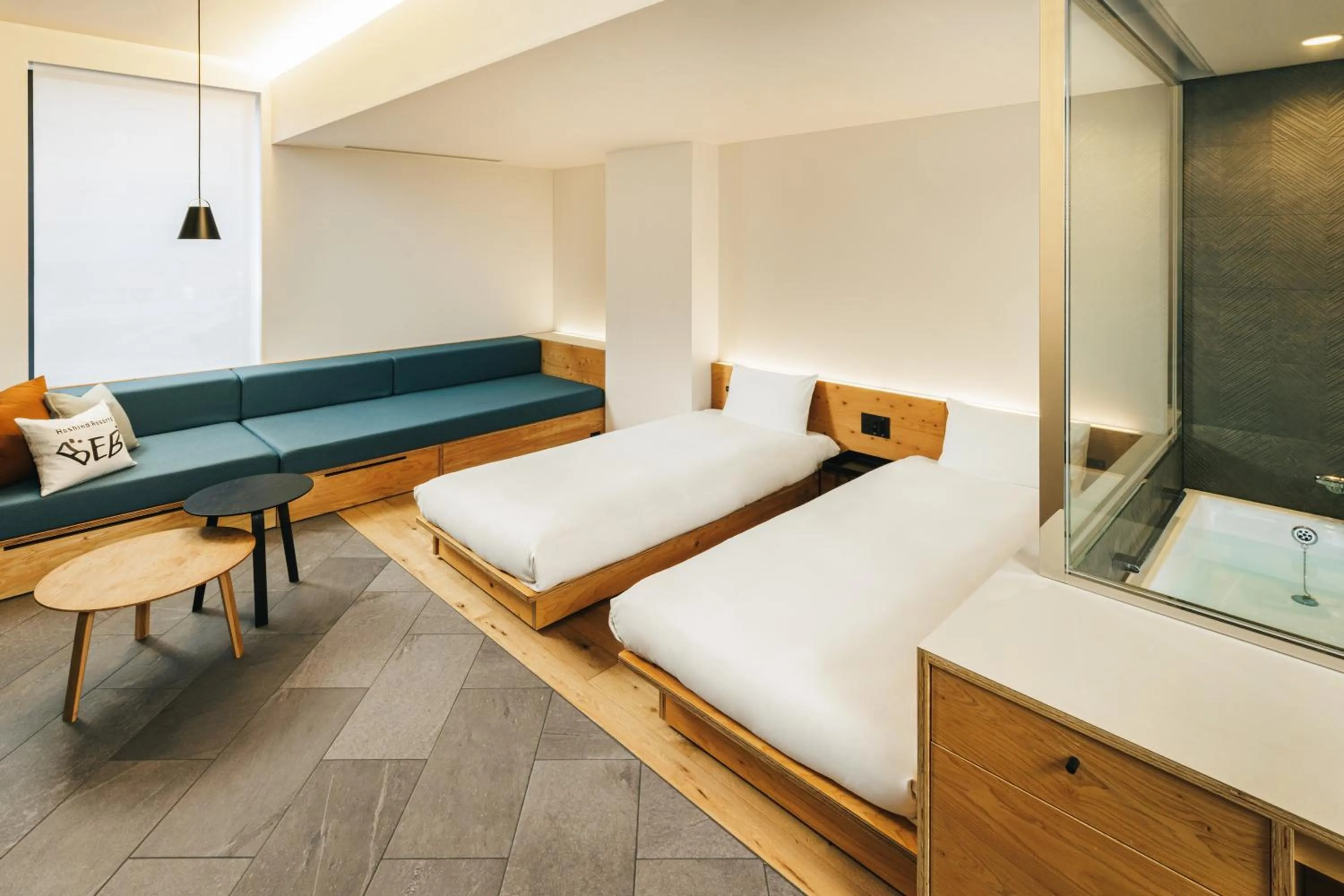 Photo of the whole room, Bed in BEB5 Tsuchiura by Hoshino Resorts