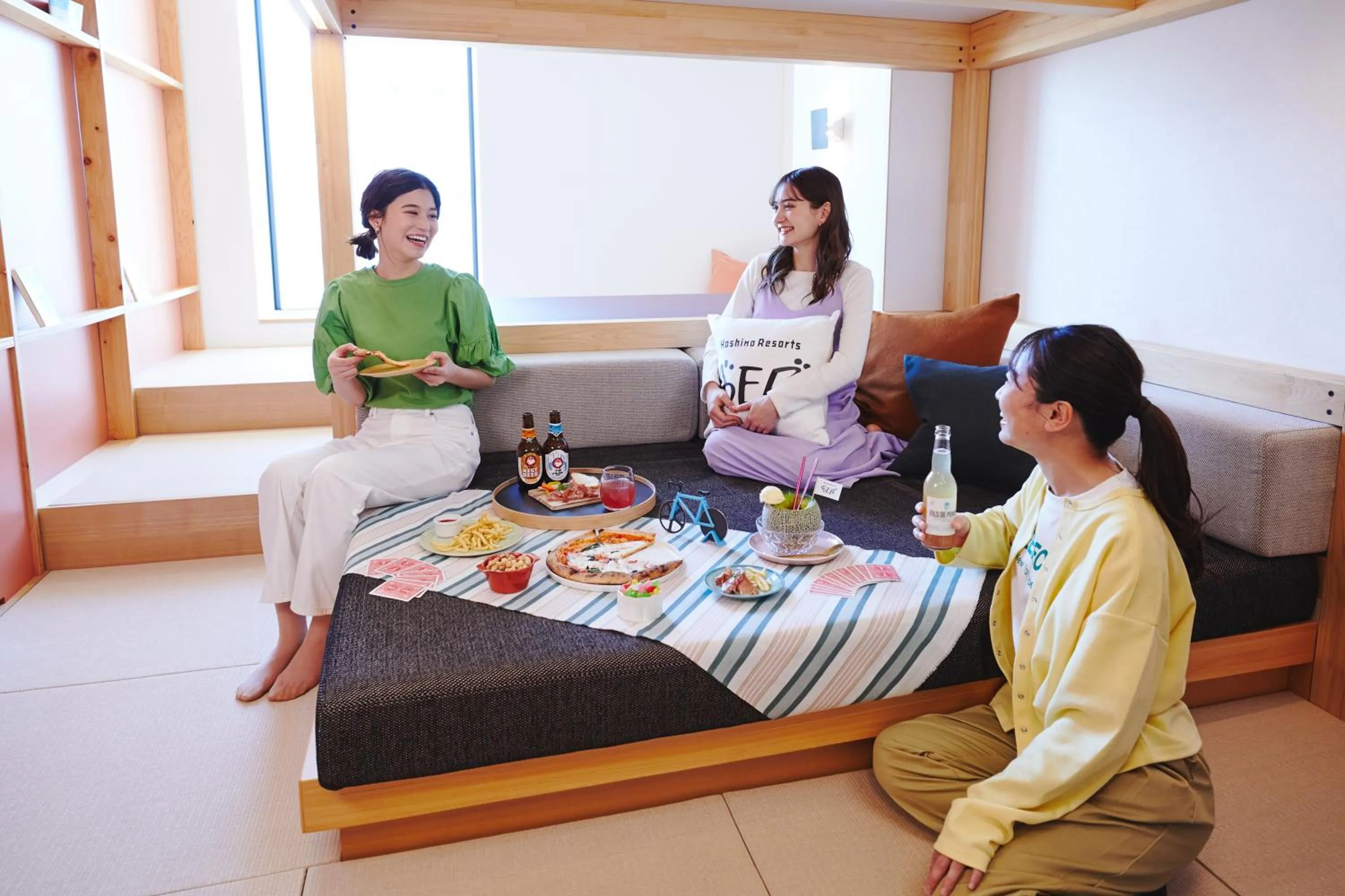 People in BEB5 Tsuchiura by Hoshino Resorts