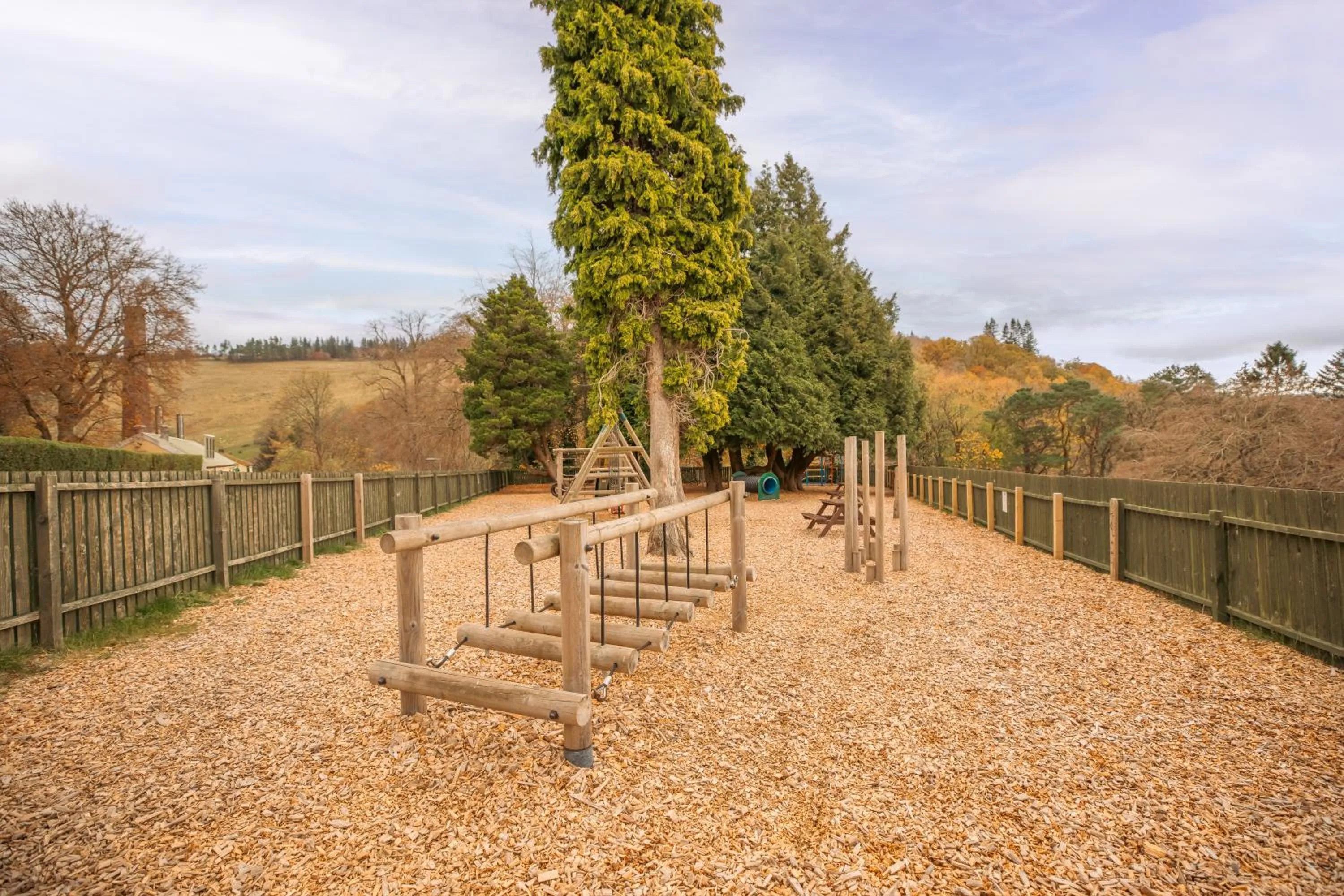 Children play ground in Peebles Hydro