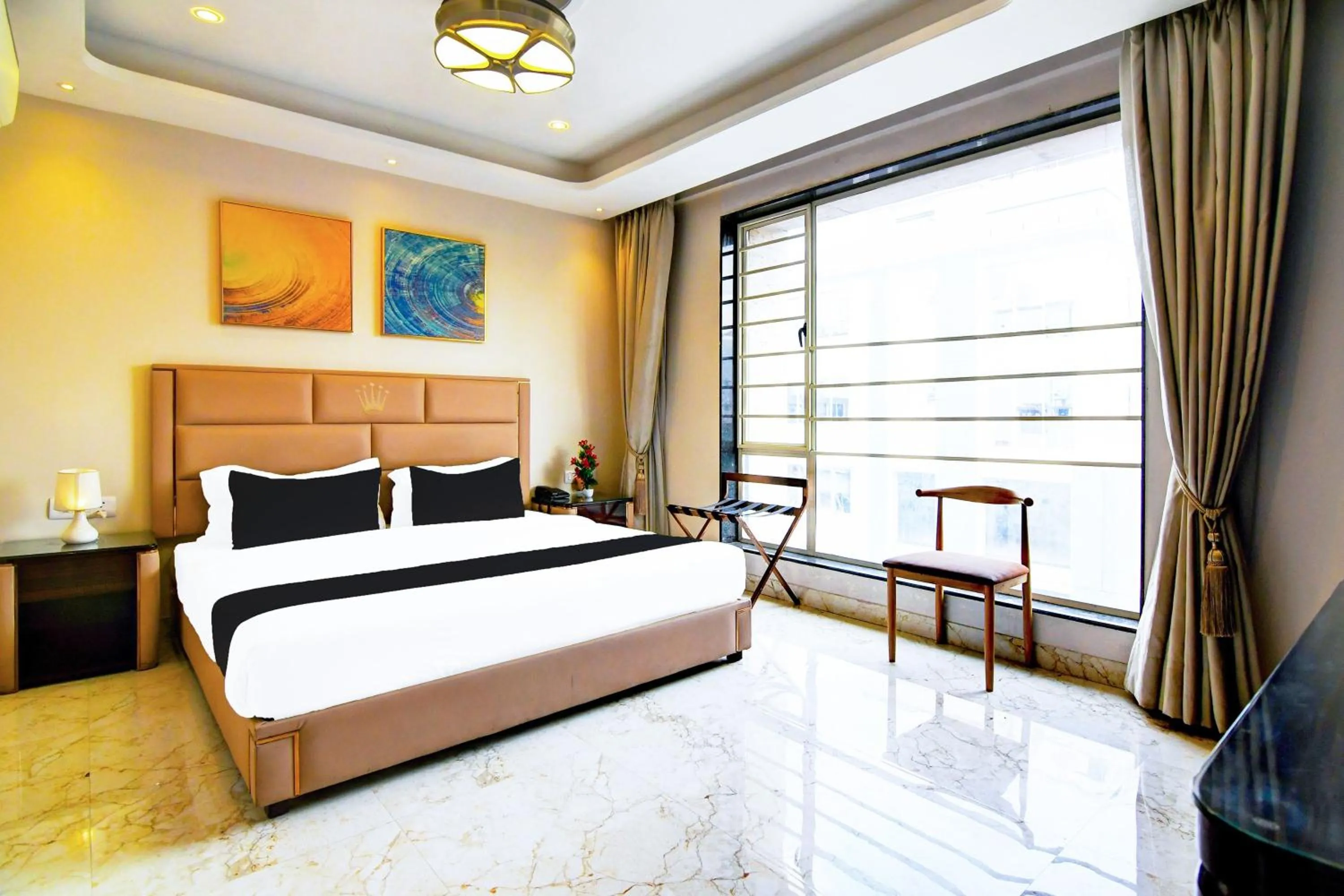 Bedroom, Bed in Super Townhouse New Town Formerly Krish Residency