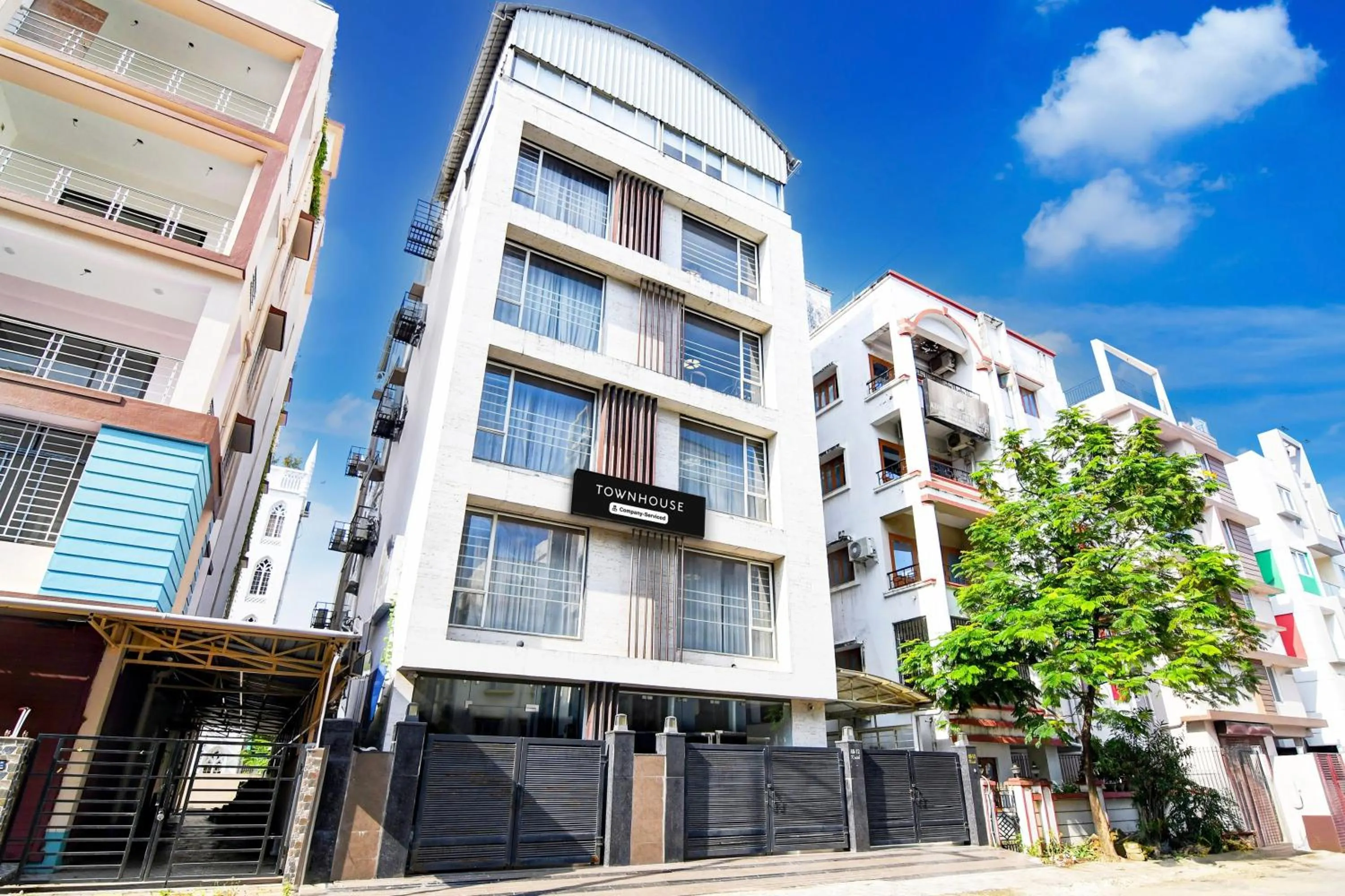 Facade/entrance in Super Townhouse New Town Formerly Krish Residency