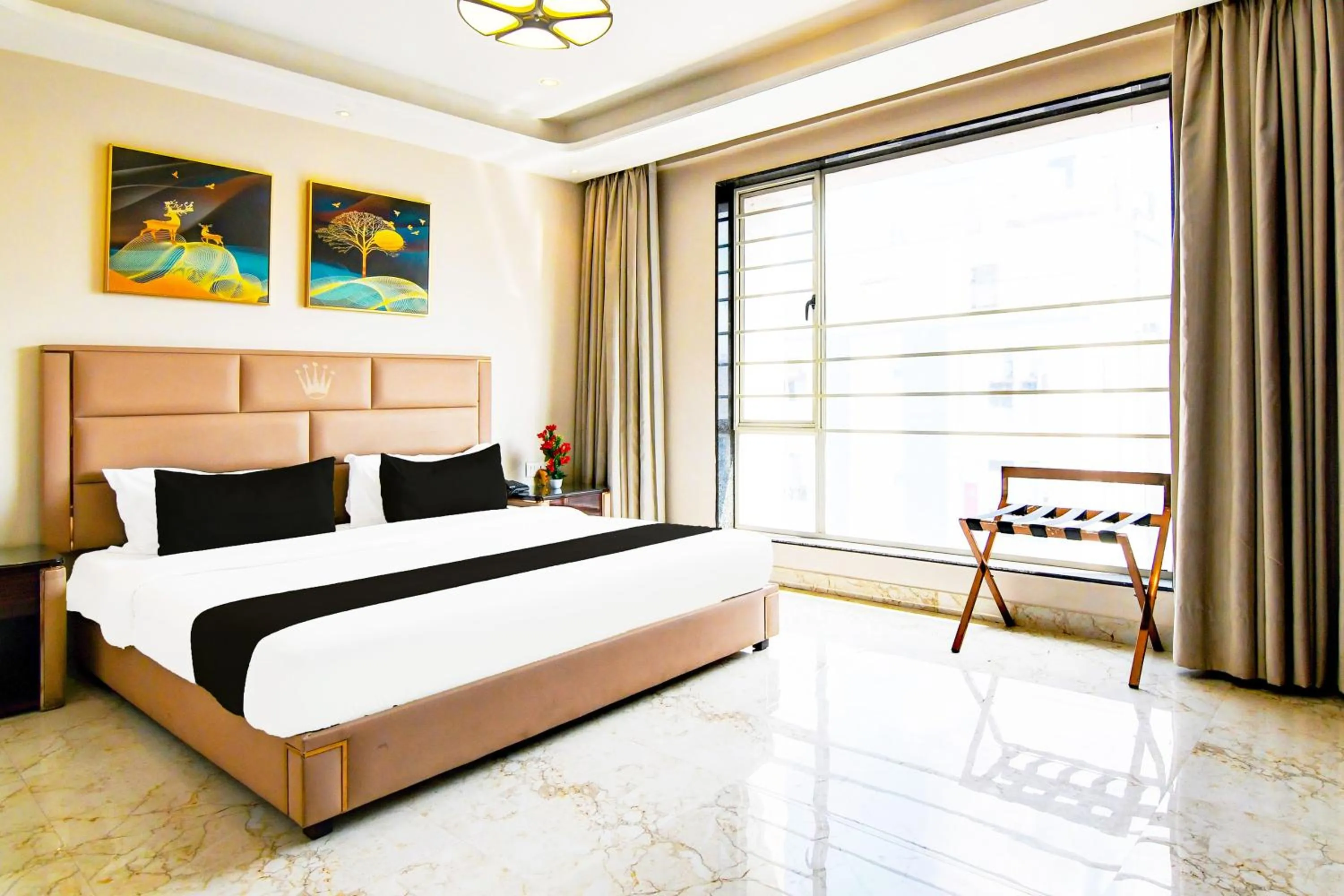 Bedroom, Bed in Super Townhouse New Town Formerly Krish Residency