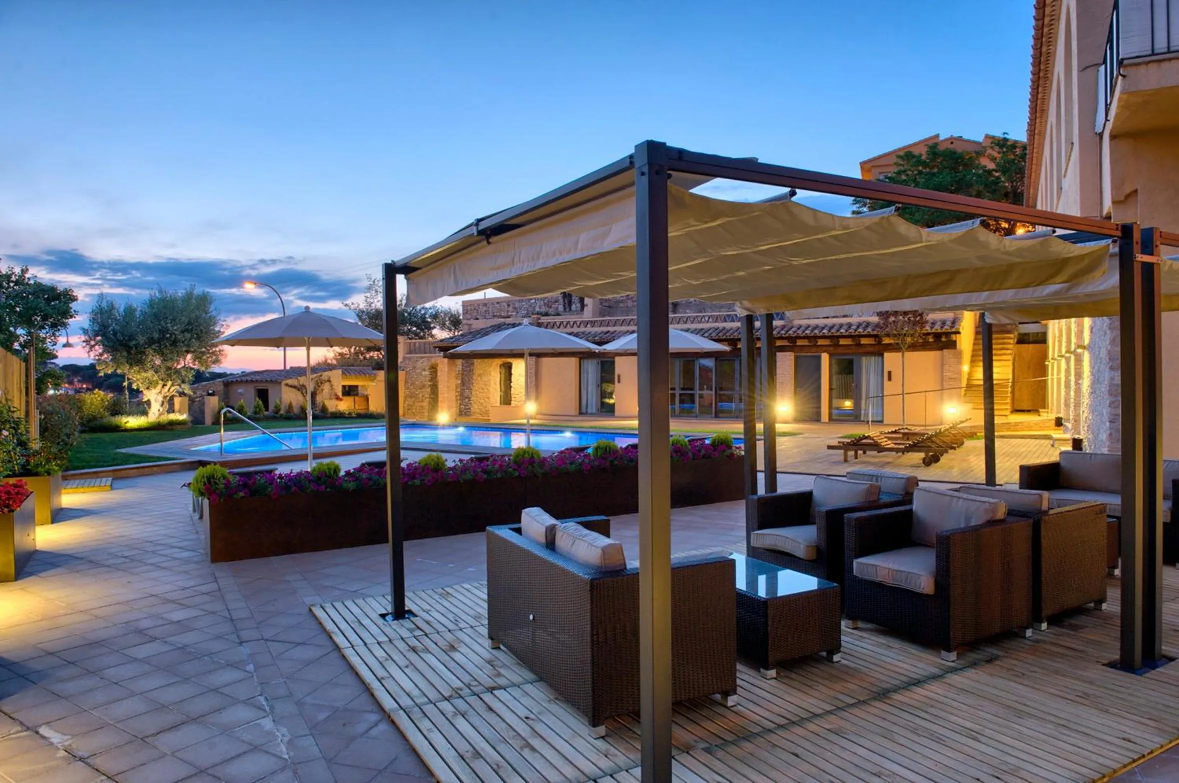 Balcony/Terrace in Hostalet de Begur - Adults Only