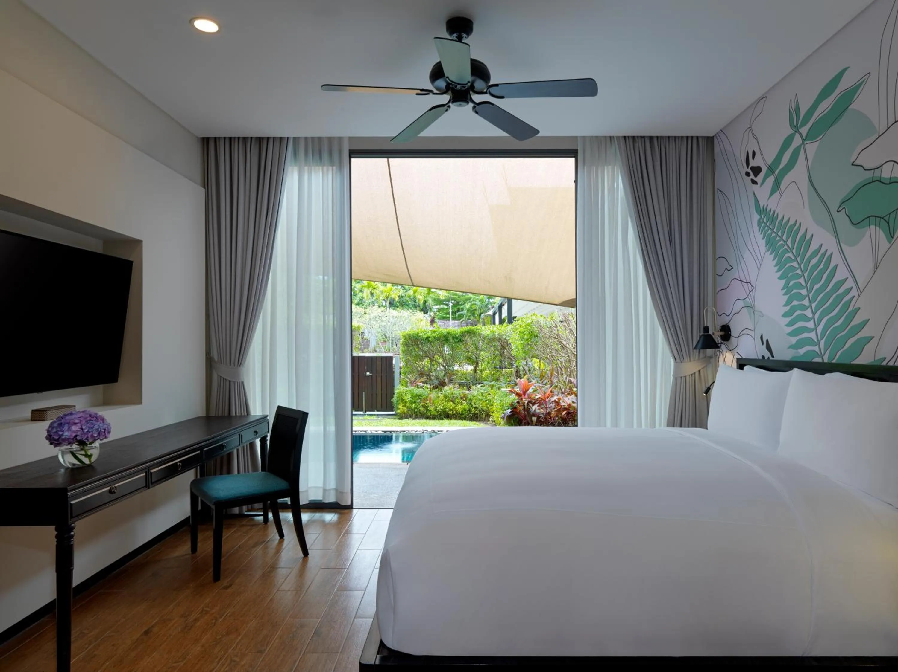 Bed in Avani Plus Mai Khao Phuket Suites