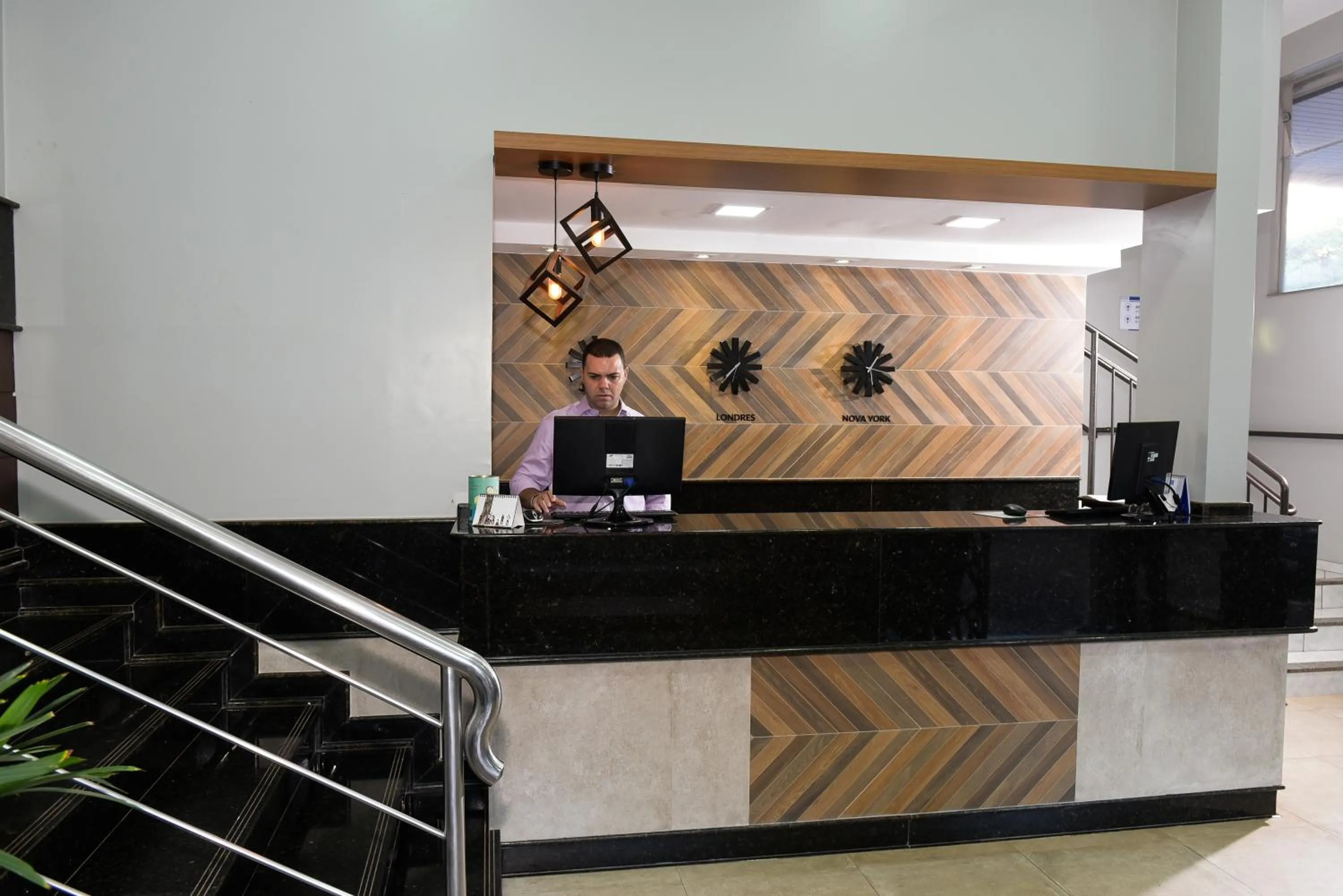 Lobby or reception in Hotel Plaza Cascavel