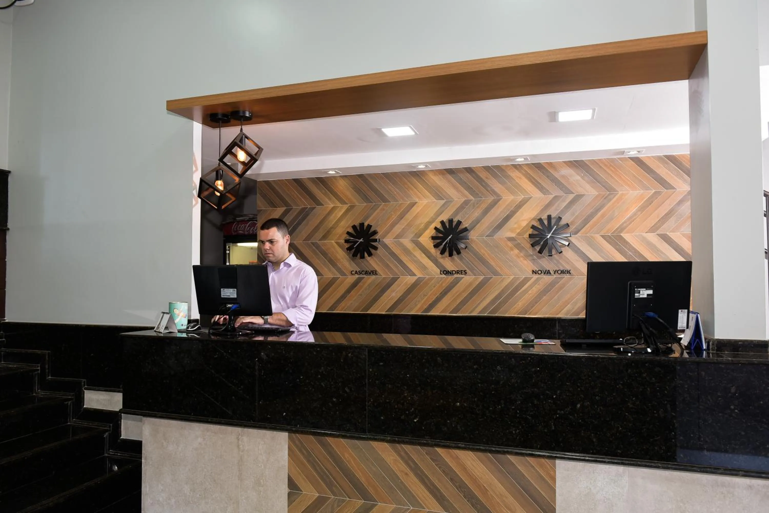 Lobby or reception in Hotel Plaza Cascavel