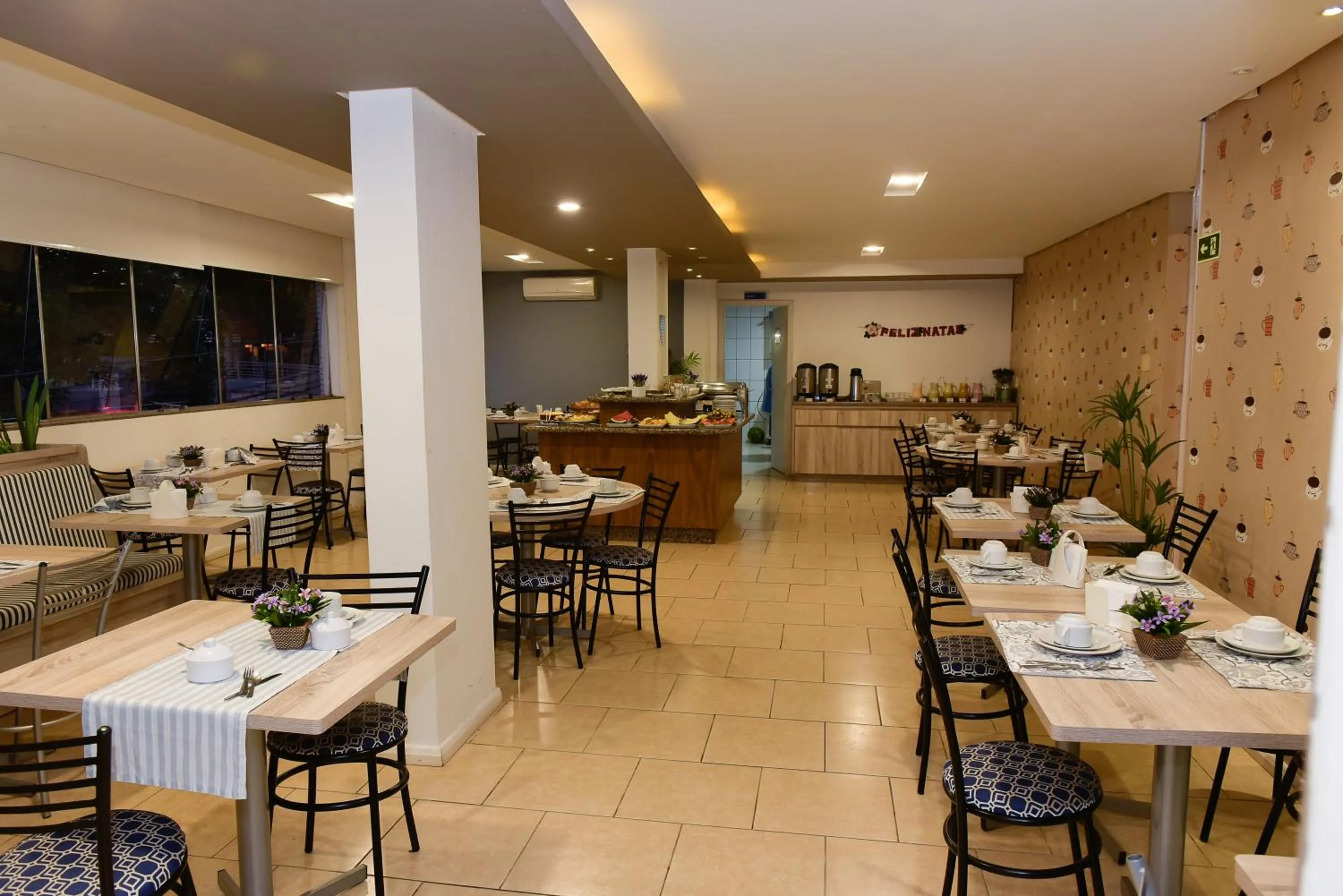 Buffet breakfast in Hotel Plaza Cascavel